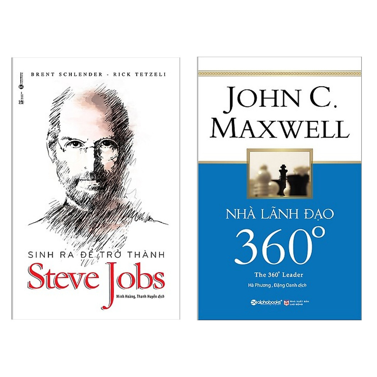 Combo Sách Dành Cho Người Lãnh Đạo: Sinh Ra Để Trở Thành Steve Jobs + Nhà Lãnh Đạo 360° - ( Combo 2 Cuốn Sách Kinh Tế / Top Sách Bán Chạy Nhất Tháng / Tặng Kèm Postcard Greenlife )