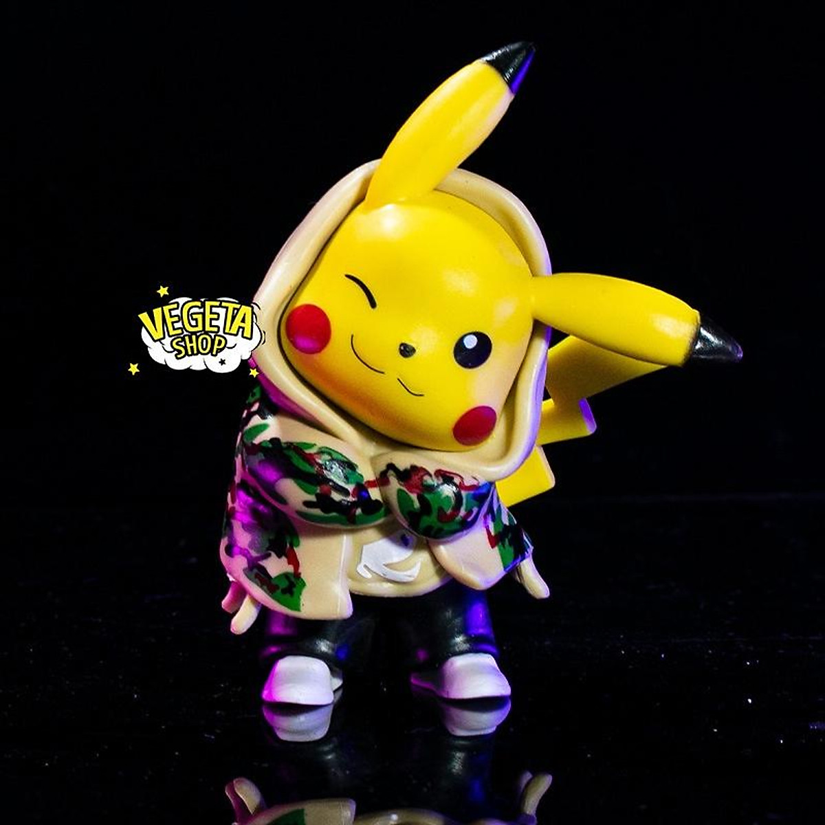 Mô hình Pikachu - Pikachu mặc áo Hoodie phong cách thời trang thời ...