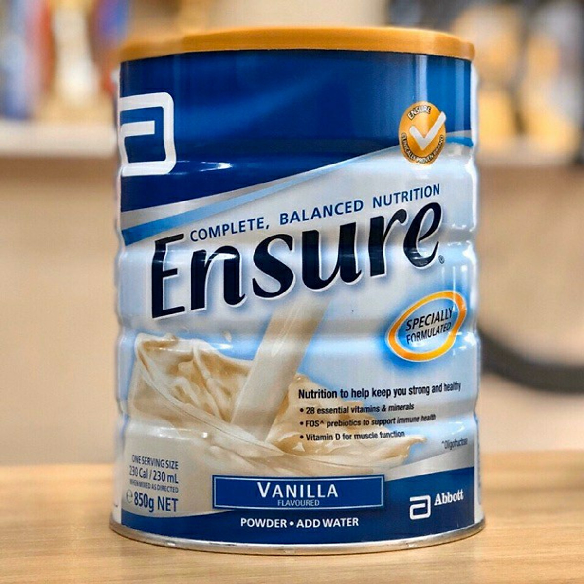 Combo 3 Hộp sữa bột Ensure hương Vanila 850 Grams bổ sung dinh dưỡng cho người lớn tuổi - Nhập khẩu Australia