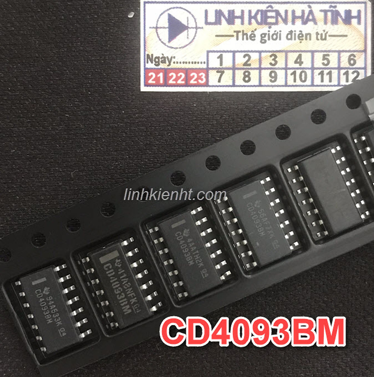 Túi 5 con IC số CD4093BM CD4093 tương đương HCF4093 HEF4093 SOP-14 mới