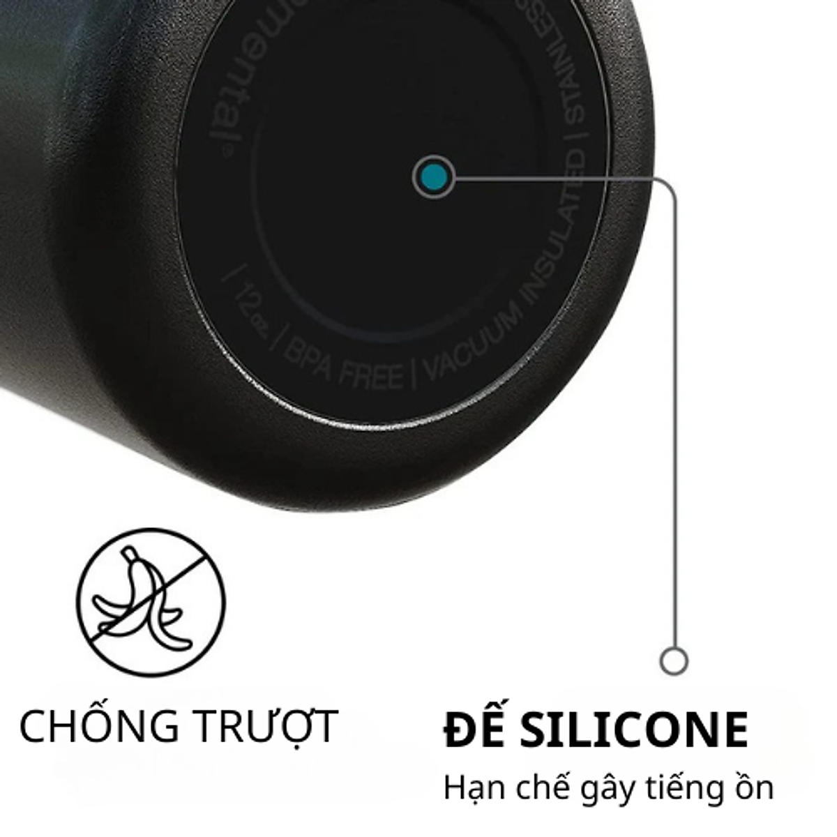 Ly Elemental DuoSip 350ml một trong hai vừa giữ nhiệt và làm mát bia, inox 304, an toàn sức khỏe