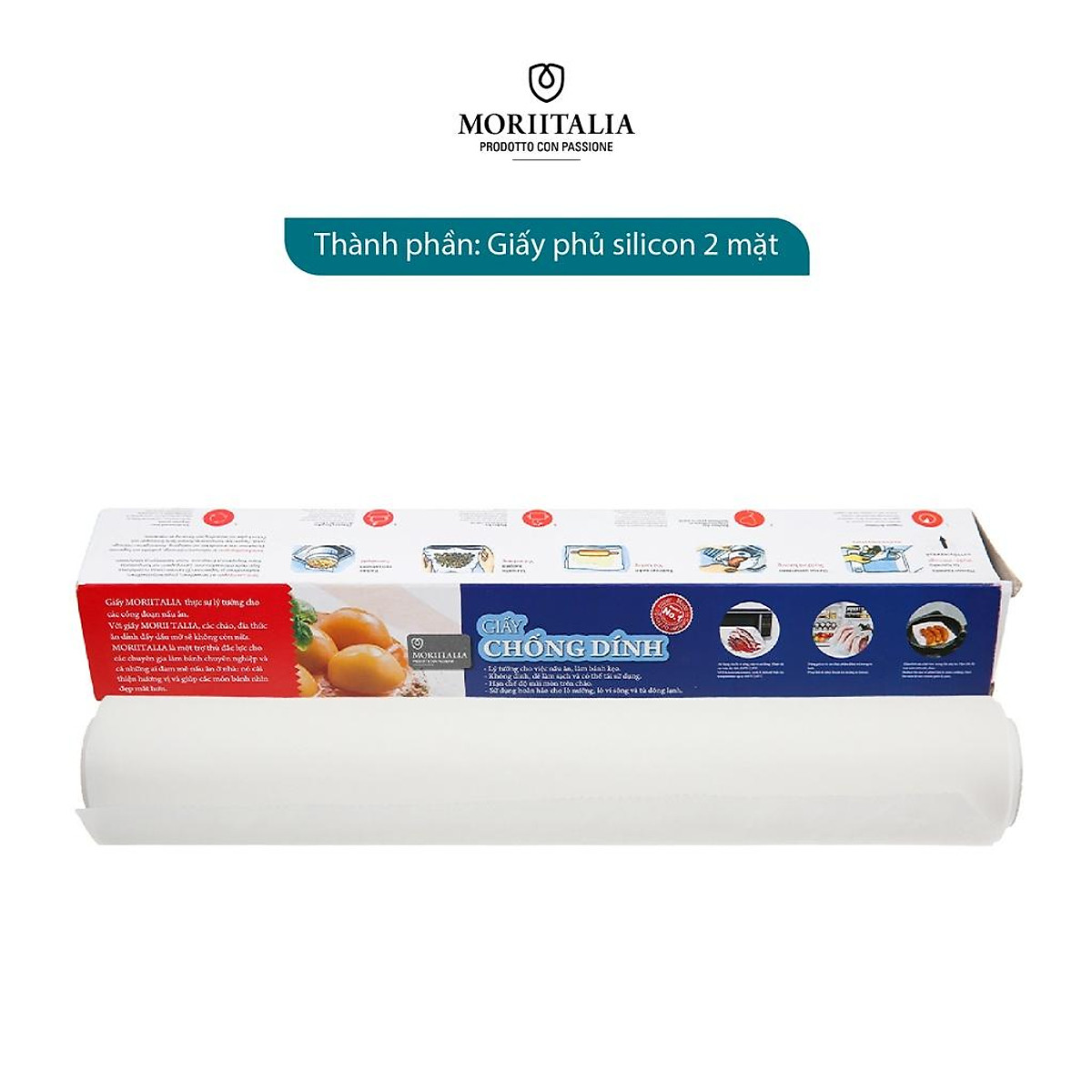 Giấy chống dính Moriitalia an toàn tiện lợi GCDD00009003 - 30cmx5m