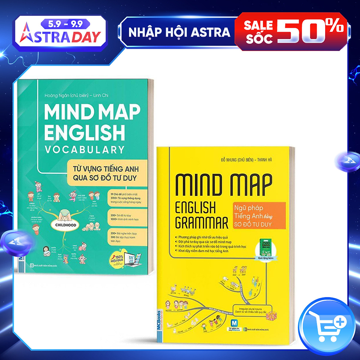 Combo Mindmap English Grammar và Mindmap English Vocabulary - Học Kèm App Online