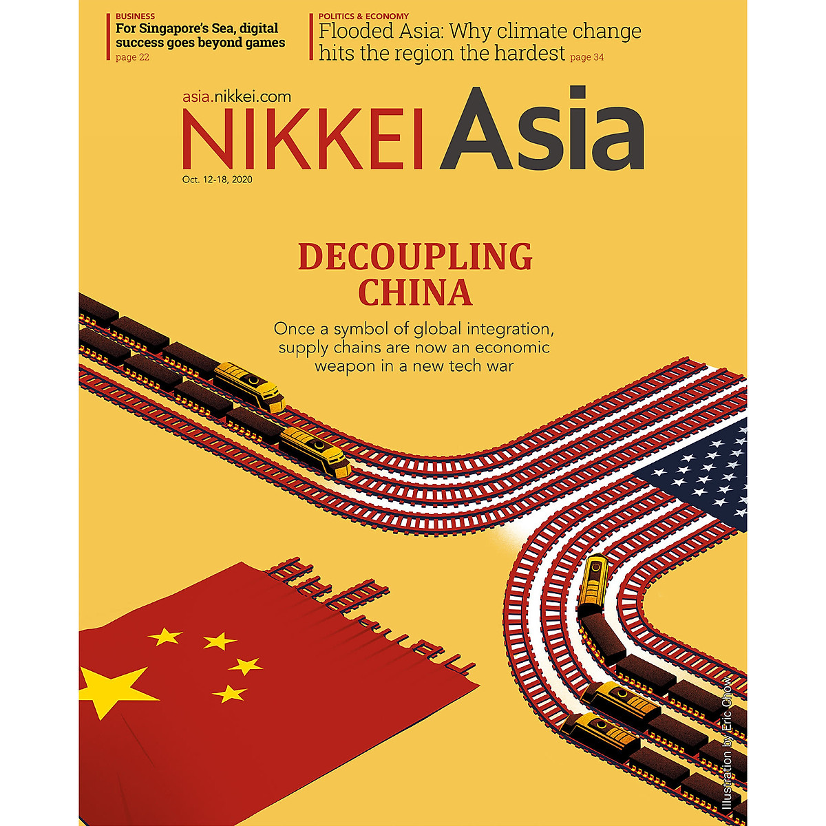 Nikkei Asian Review: Nikkei Asia - DECOUPLING CHINA - 40.20, tạp chí kinh tế nước ngoài, nhập khẩu từ Singapore