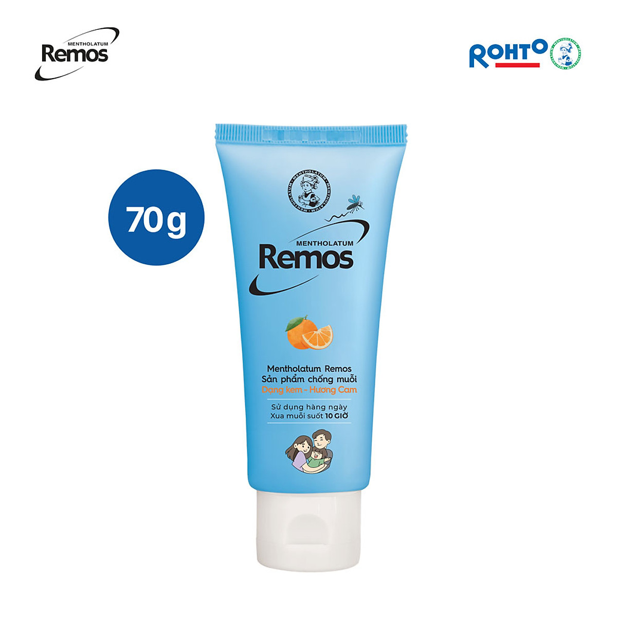 Kem chống muỗi Rohto Metholatum Remos Hương Cam 70g