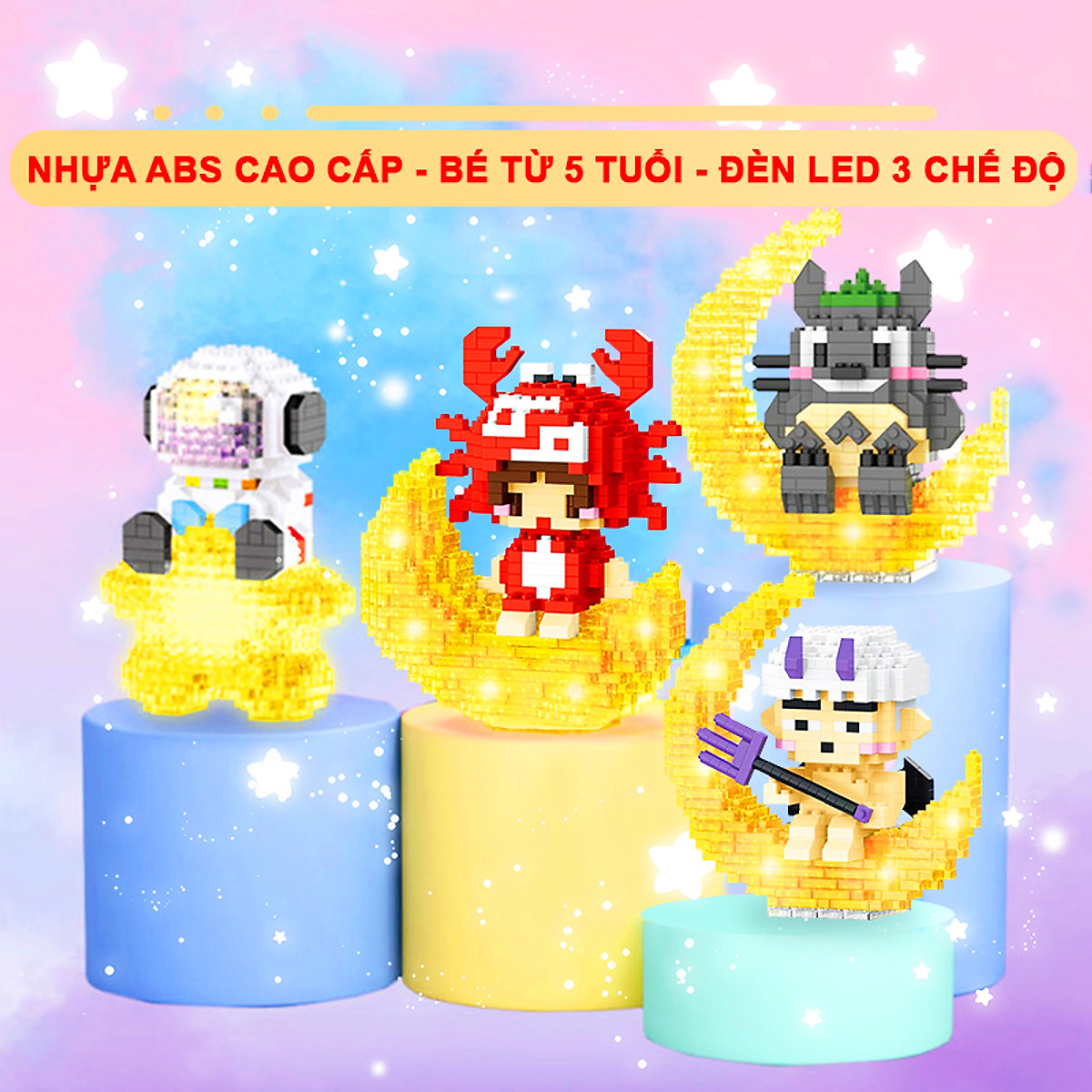 Bộ lắp ráp mô hình 3D mini nhân vật hoạt hình cho bé từ 14 tuổi  Giờ Chơi