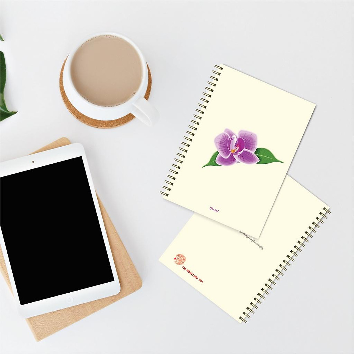Sổ ghi chép lò xo A5 họa tiết Flower 120 trang giấy kẻ ngang, kẻ caro - Sổ Ghi Chép Lò Xo A5 Họa Tiết Flower 120 Trang Giấy Kẻ Ngang, Kẻ Caro -