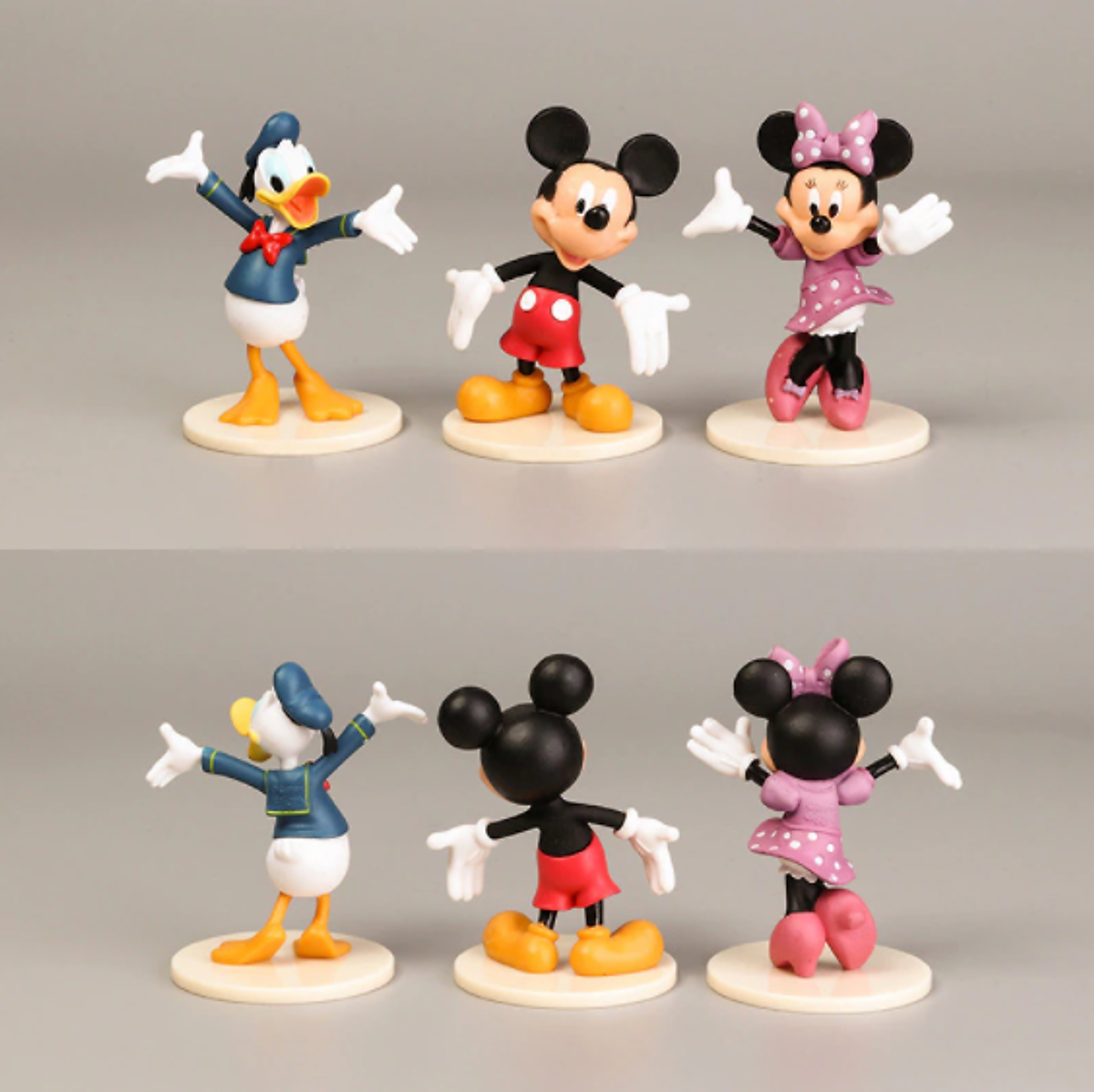 Sét 6 Mô Hình Chuột Mickey Và Vit Donald Cao 6-7cm - Mô hình trang trí