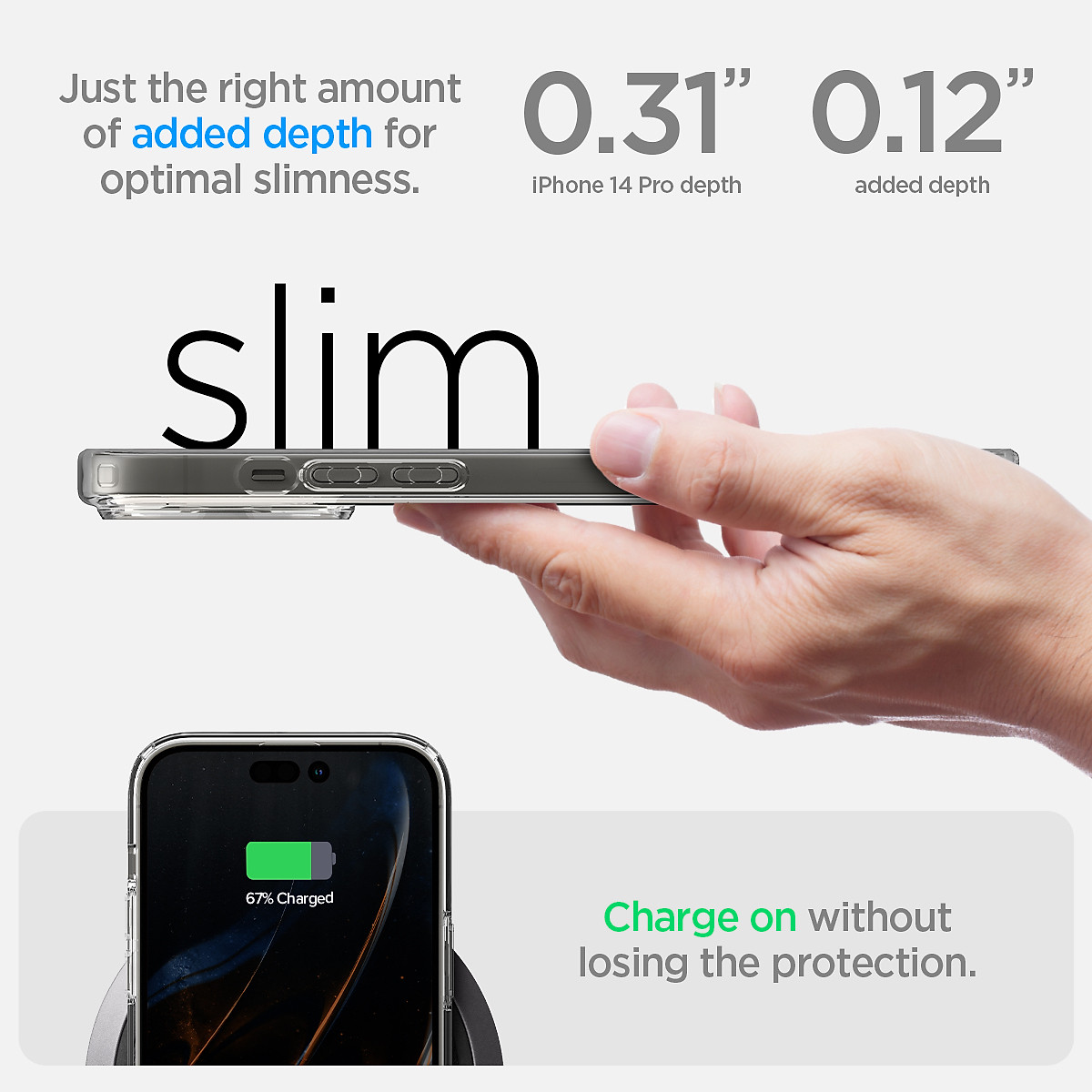 Ốp Lưng dành cho iPhone 14 Pro Max/ 14 Pro Spigen Ultra Hybrid S Case - Hàng Chính Hãng