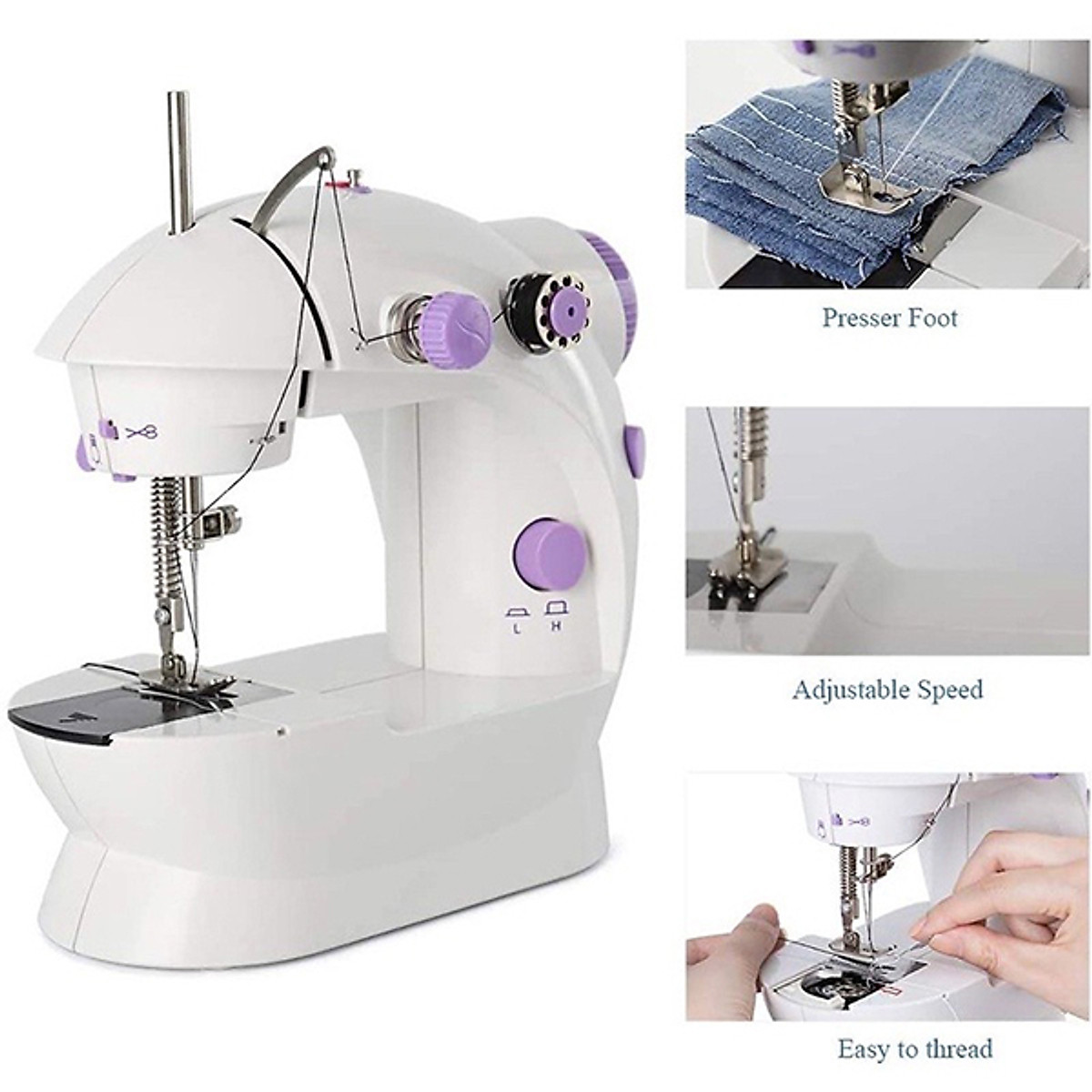 Máy may mini gia đình để bàn nhỏ gọn siêu tiện lợi - Hàng nhập khẩu