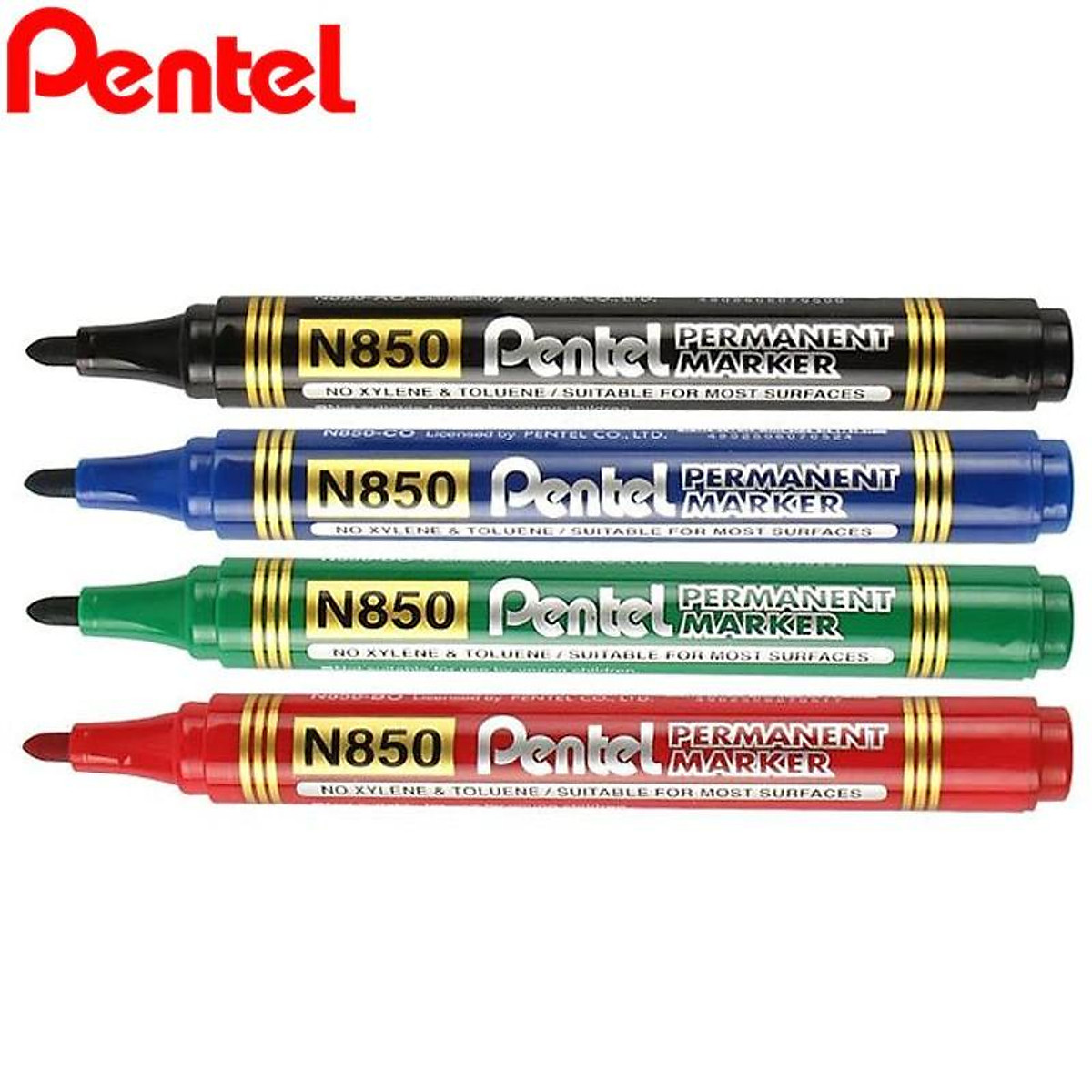 Bút Dạ Dầu Pentel N850 | Mực Nhanh Khô Không Nhòe Khi Thấm Nước | Viết Được Trên Nhiều Chất Liệu | Permanent Marker