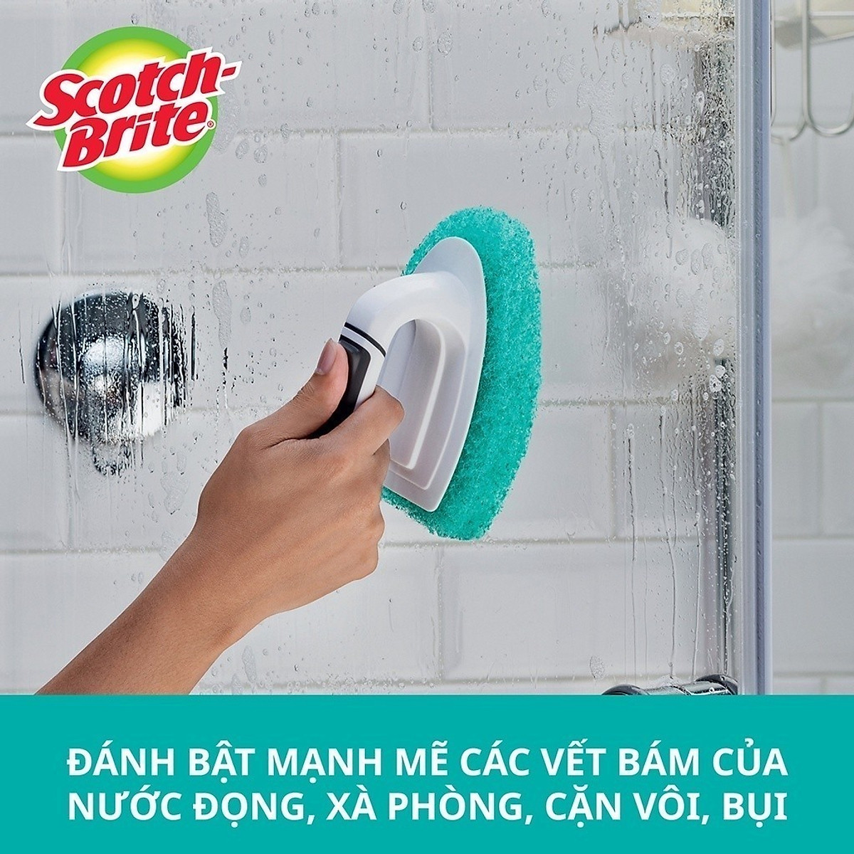 Bàn chải chà sàn Scotch Brite 3M đa năng, cao cấp, chống trầy xước, an toàn khi sử dụng trên nhiều bề mặt, tay cầm êm chắc chắn, độ bền cao, có thể tái sử dụng nhiều lần, lấy sạch vết bẩn cứng đầu hiệu quả 553