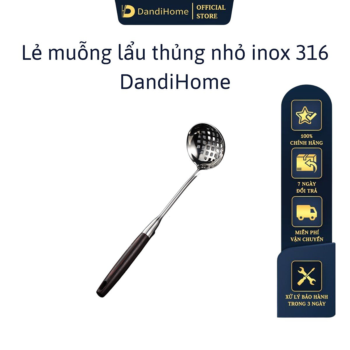 Bộ dụng cụ nhà bếp inox 316, inox 304 và giá đặt inox 304 DandiHome cao cấp, sang trọng