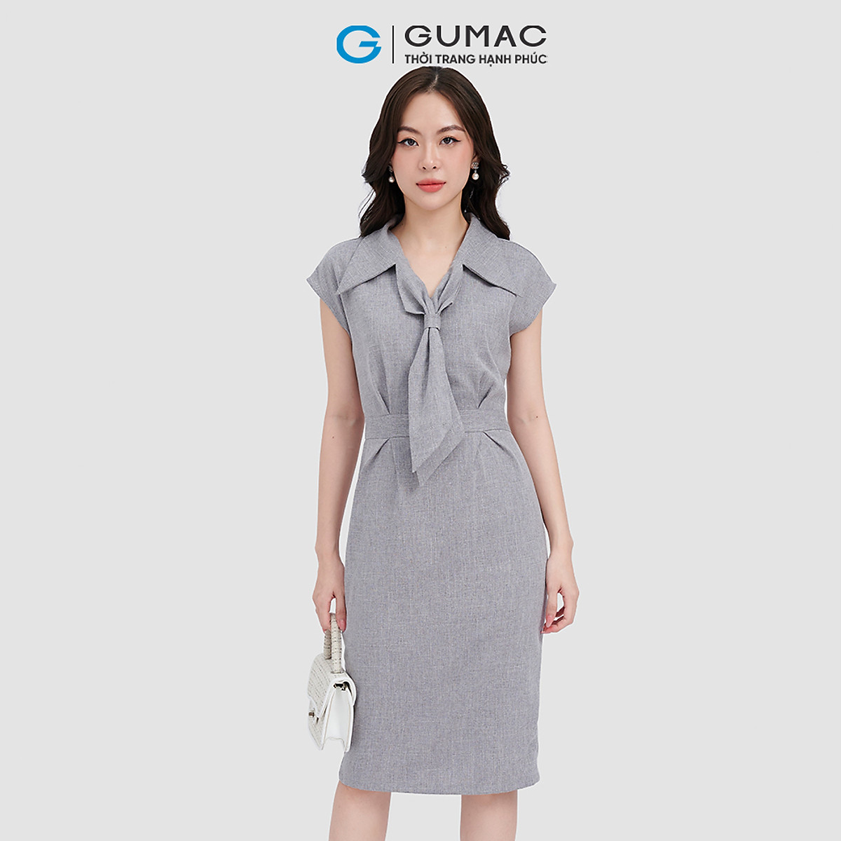Giảm giá Đầm cổ vest sang trọng  hàng nhập  BeeCost