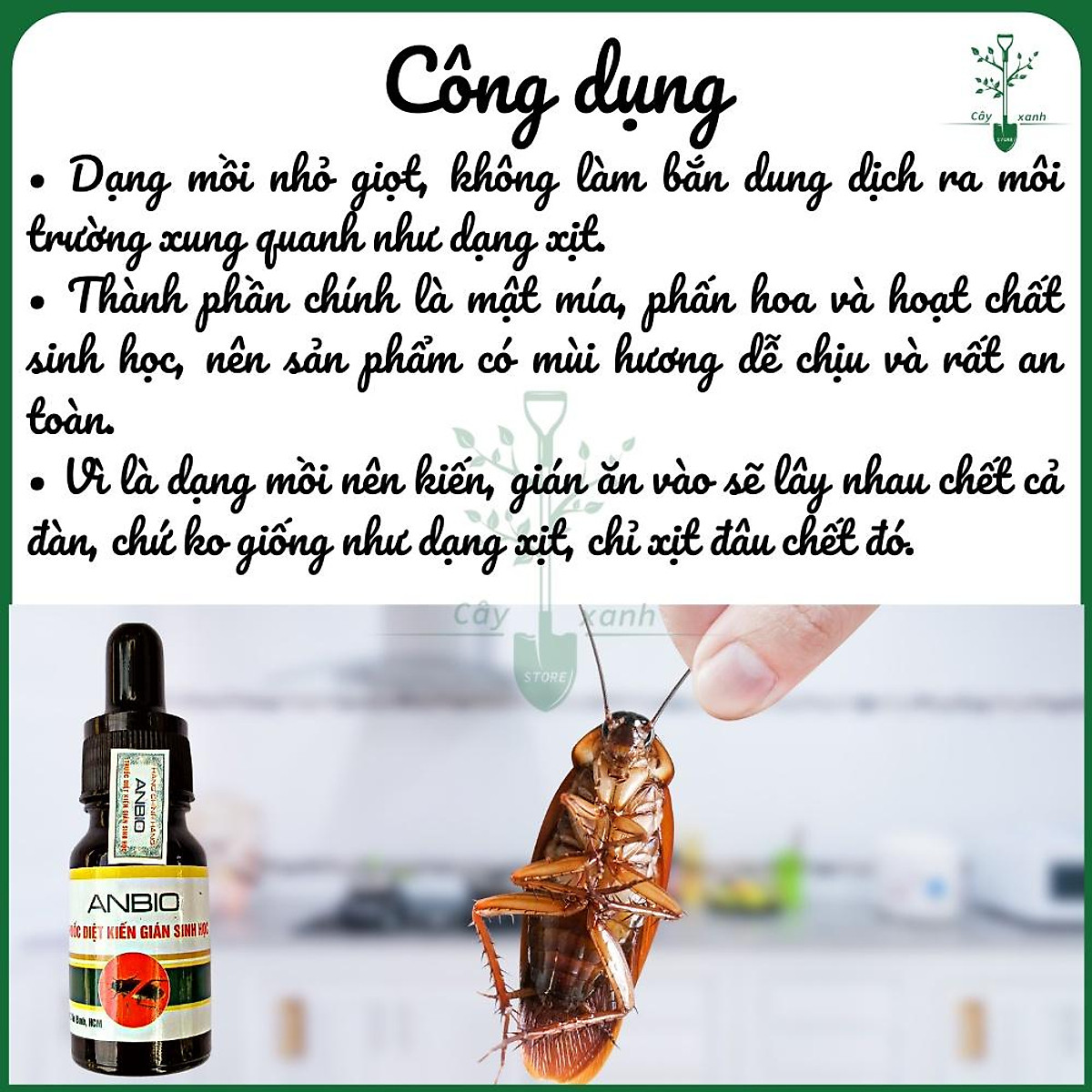 Chế Phẩm Sinh Học Diệt Kiến, Diệt Gián ANBIO Hiệu Quả 100%