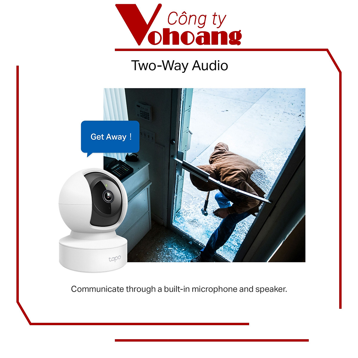 Camera Wifi TP-Link Tapo C212 Độ Phân Giải 2K QHD Quay/Quét 360 Độ Hỗ Trợ Cổng LAN - Hàng Chính Hãng