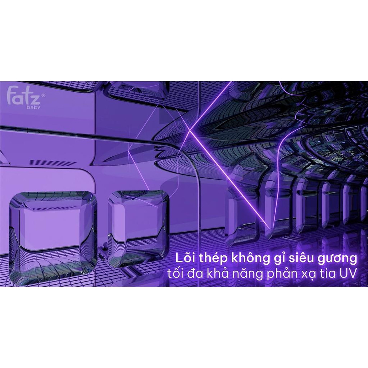MÁY TIỆT TRÙNG SẤY KHÔ UVC LED FATZ BABY KING 2 FB4799BT