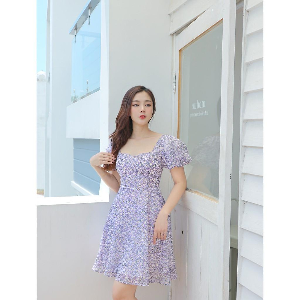 Lịch sử giá Váy hoa cúc tím nhẹ nhàng mong manh cập nhật 72023  BeeCost