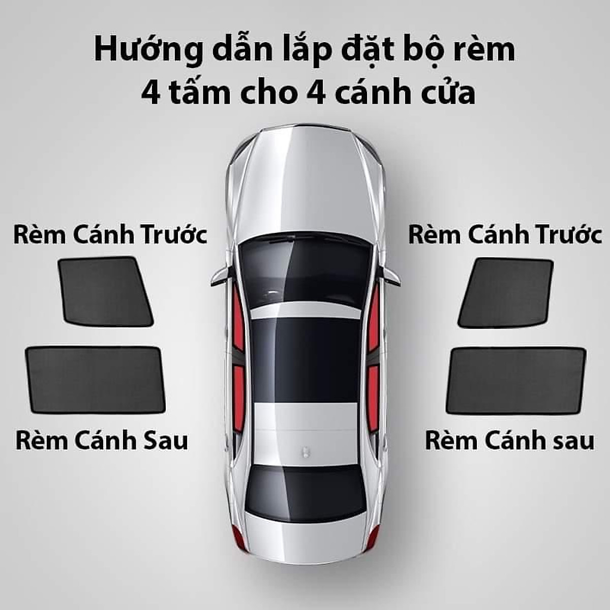 Mua Rèm che nắng nam châm Xe Hyundai Sonata Bộ 4 tấm chắn nắng chuẩn formxe, nam châm hút mạnh tại Nội Thất Xe Hơi Sài Gòn | Tiki
