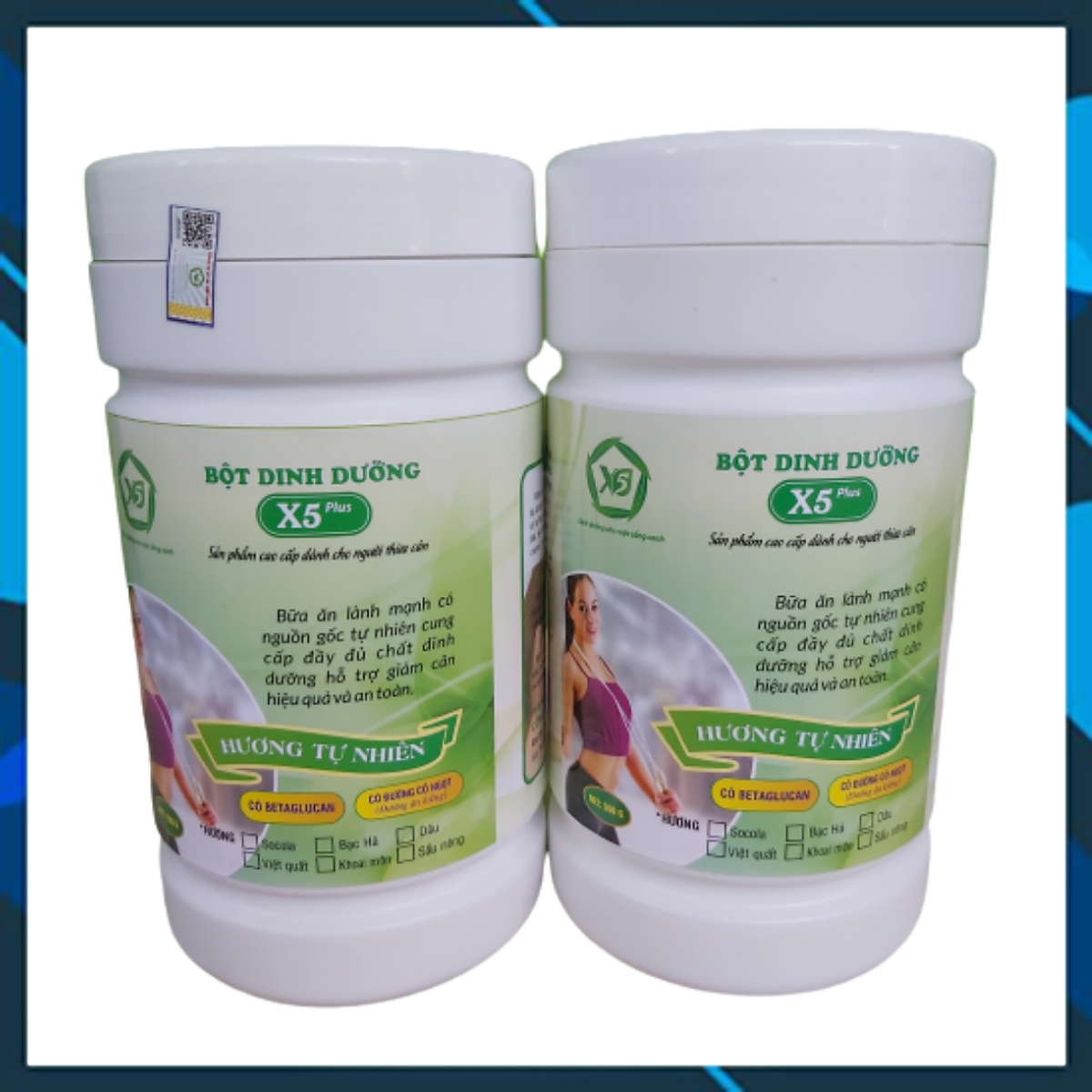 2 Hộp Bột Dinh Dưỡng Dành Cho Người Thừa Cân: Hỗ trợ Giảm Cân- An Toàn-Tăng Sức Đề Kháng-Tiêu Mỡ-Giảm Mệt Mỏi-Đẹp Da-Đẹp Dáng (Ngũ cốc Hỗ trợ giảm cân)