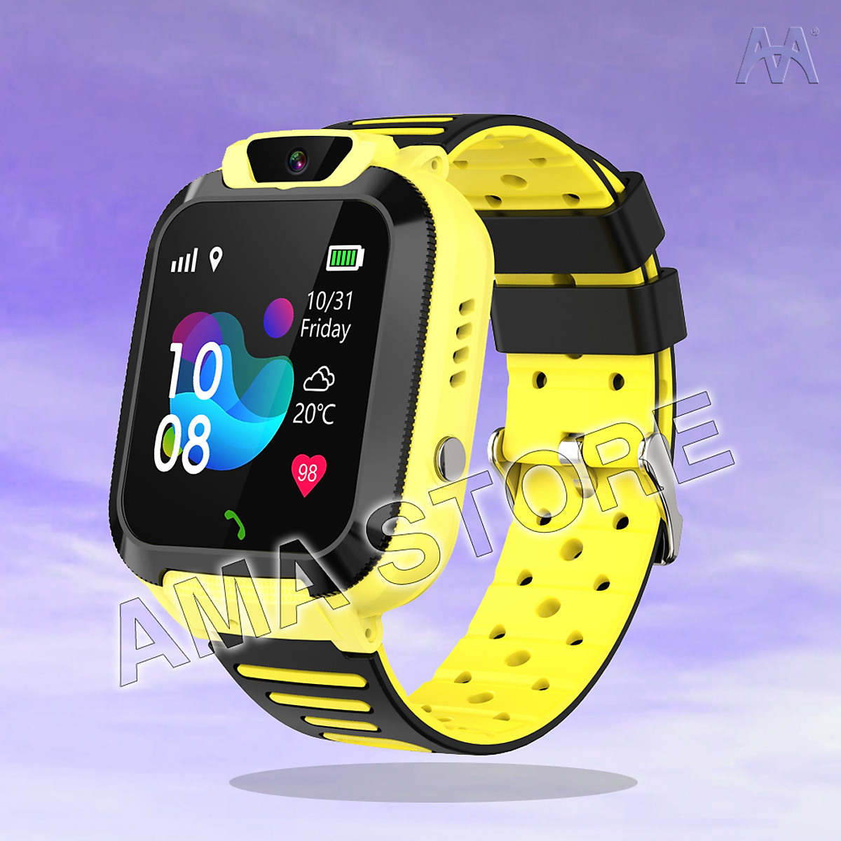 Đồng hồ Thông minh Chống nước IP67 Dành cho Trẻ em nhuẩn AMA Watch Q16S Hàng chính hãng
