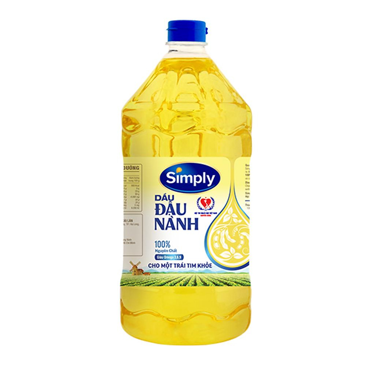 Thùng 6 chai dầu đậu nành Simply 2L