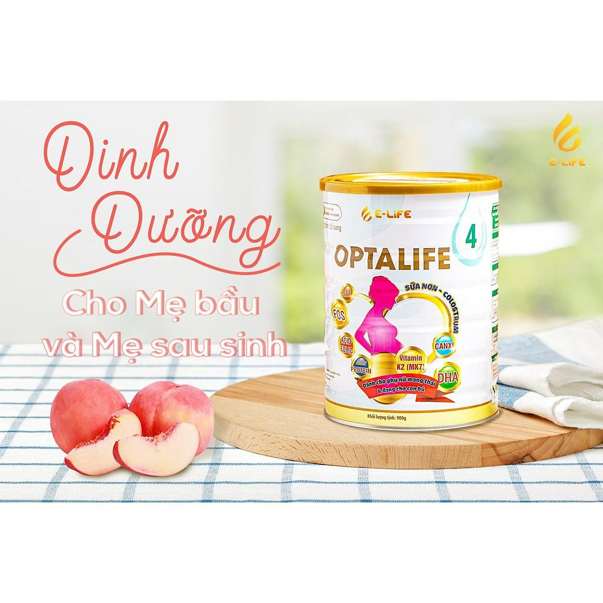 Sữa non OPTALIFE 4 - Dành cho mẹ bầu 900g