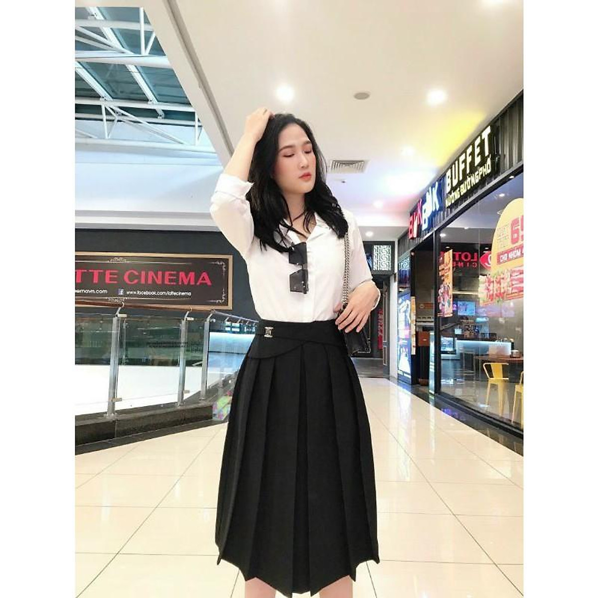 MayA  Thời Trang Công Sở  CHÂN VÁY XÒE XẾP LY CÓ TÚI THẬT  Mã sản phẩm   C8  Giá KM  170000  Mua 2 váy  Free