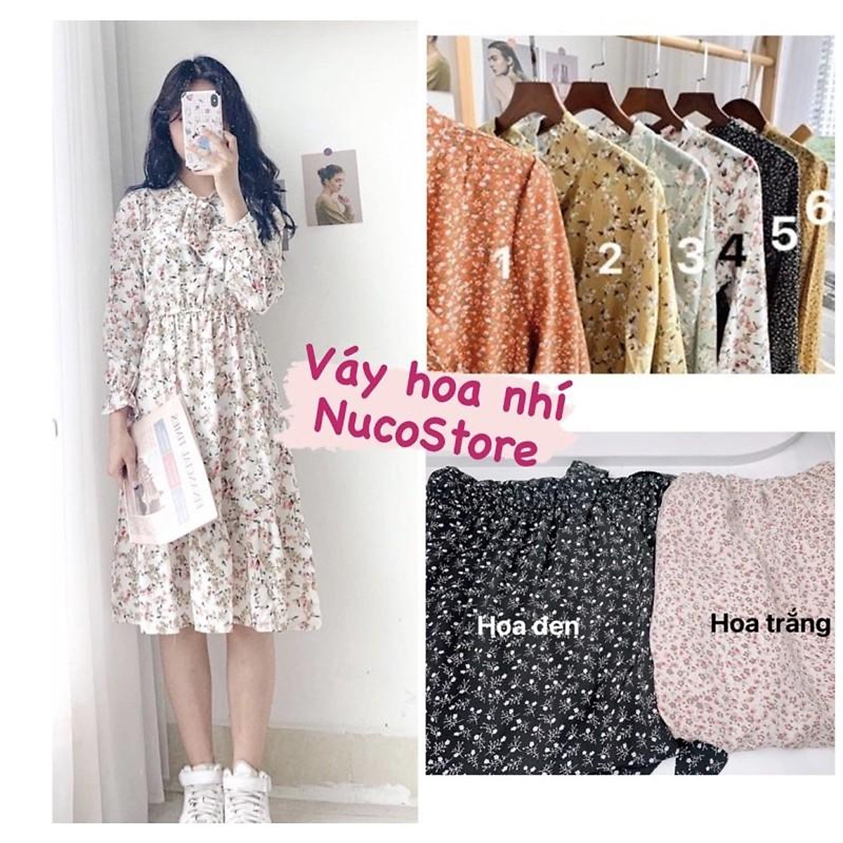 Váy hoa nhí bánh bèo  Đầm váy nữ  ThờiTrangNữvn
