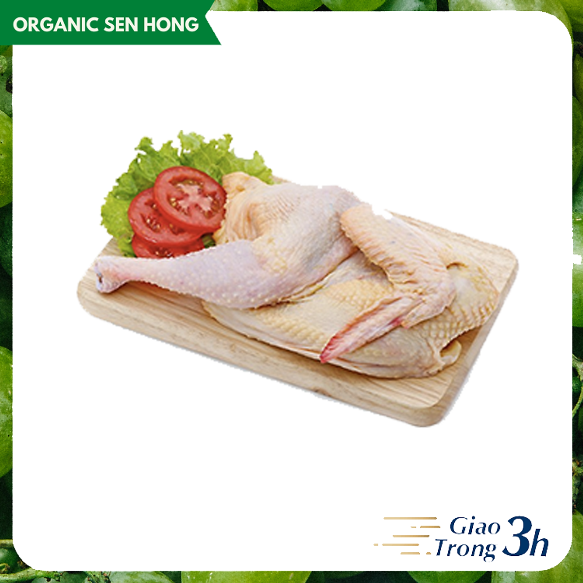 Chỉ Giao HCM] - Gà Gò Công 1/2 con 800gr - Thịt gà, vịt, chim