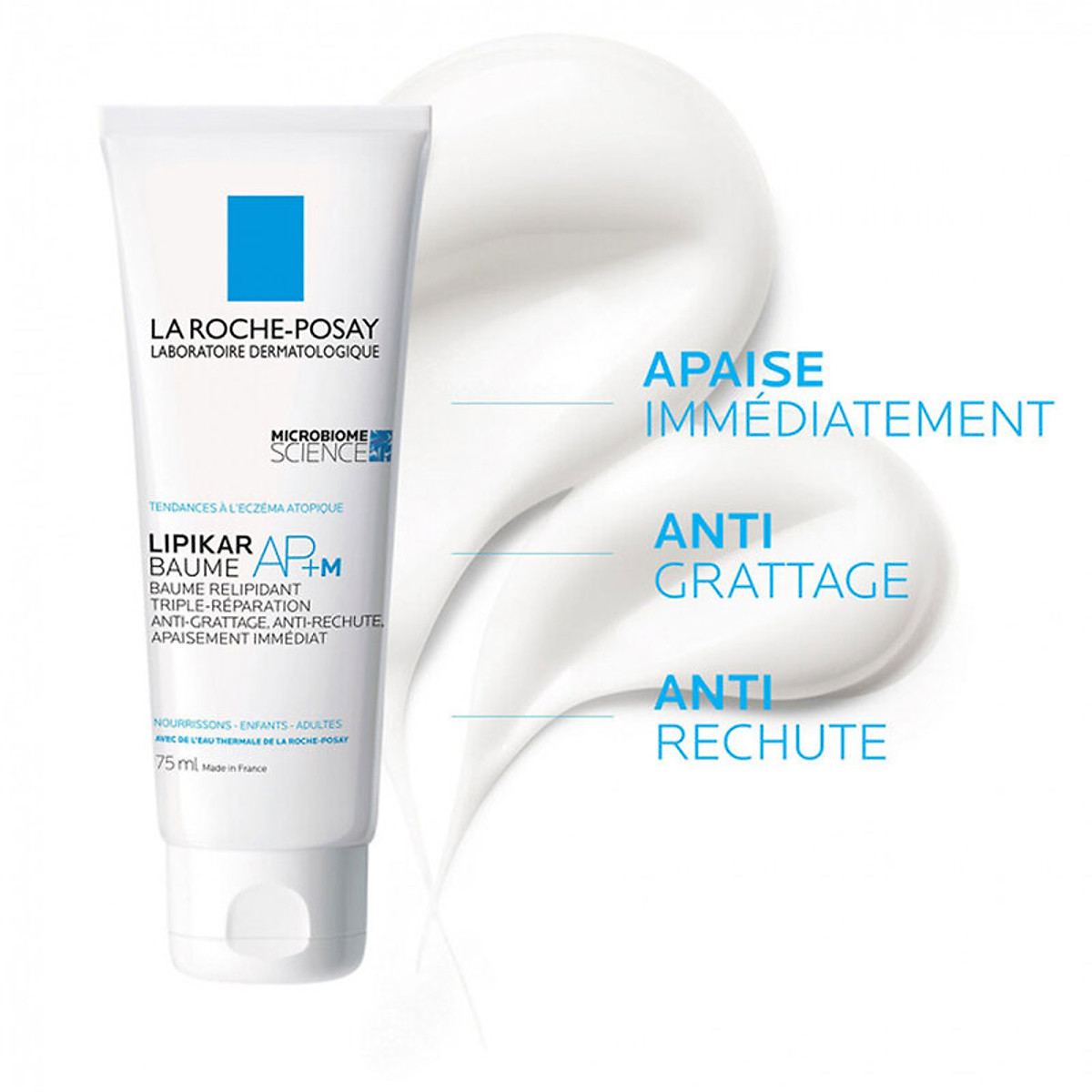 Kem Dưỡng Giảm Ngứa, Làm Dịu Da Khô Mẩn Đỏ Và Viêm La Roche-Posay Lipikar Baume AP+ (75ml)