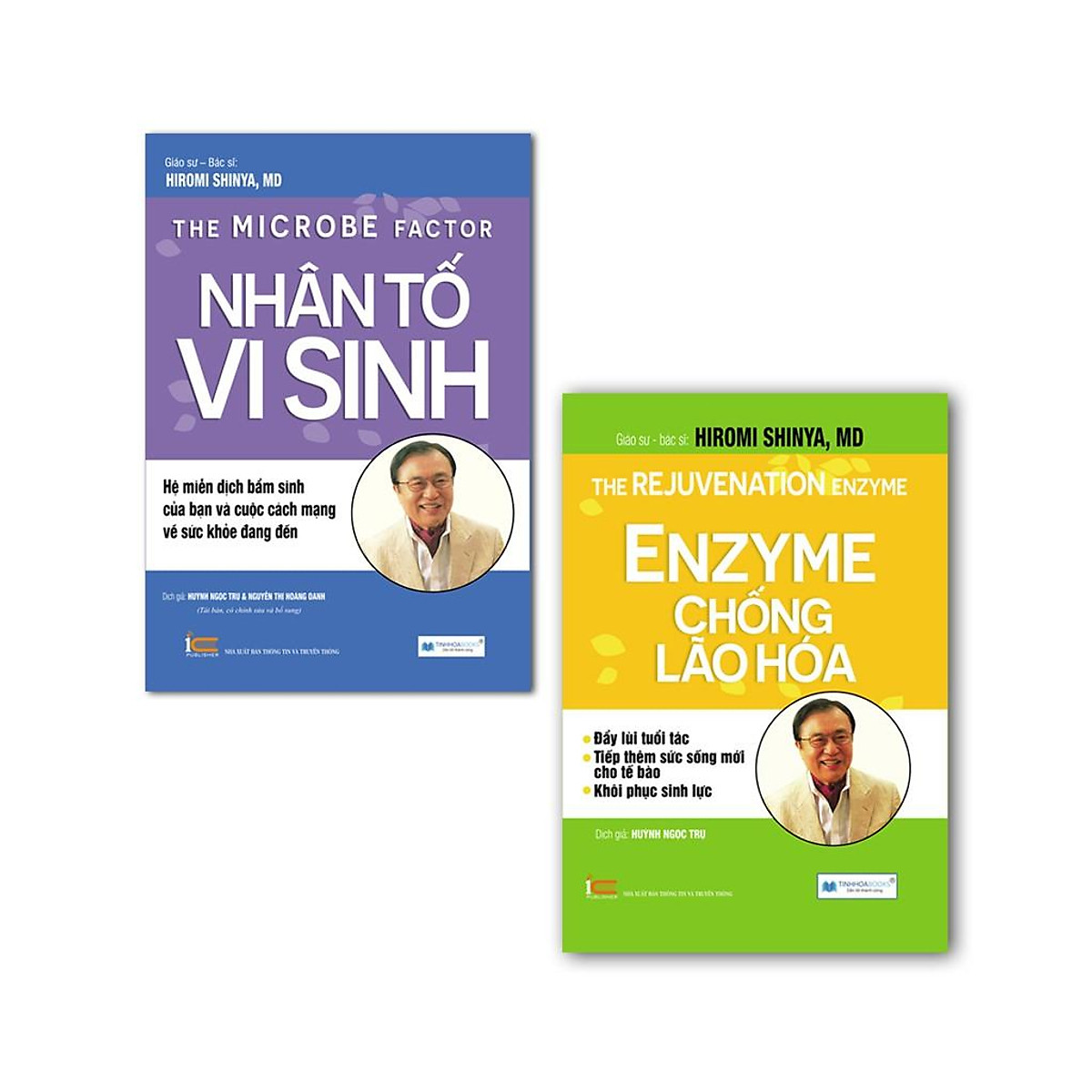 Sách - Combo 2 cuốn Nhân tố vi sinh + Enzyme chống lão hóa