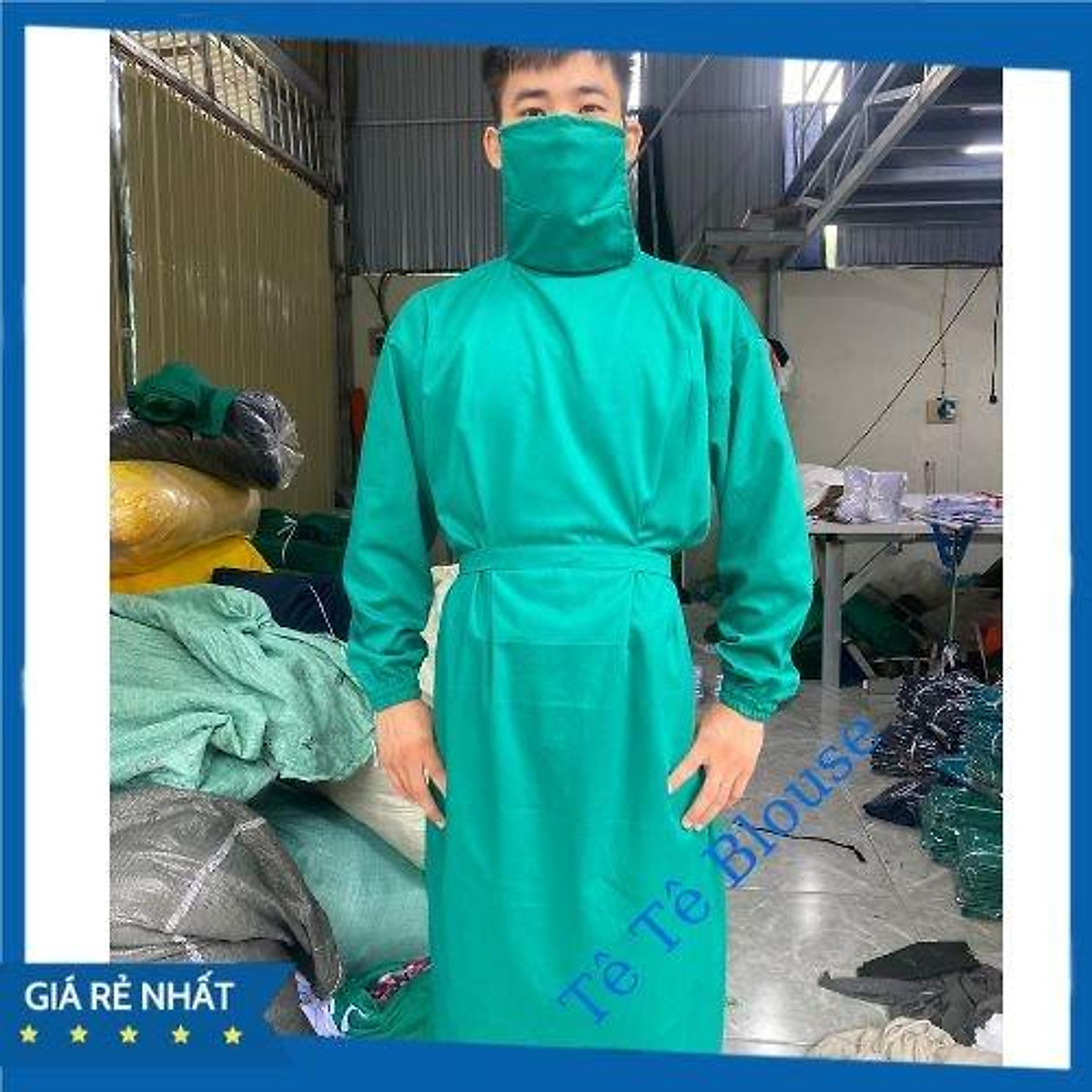 Surgical Gown Disposable SMS Reinforced Operation Medical Gown - Wellmien