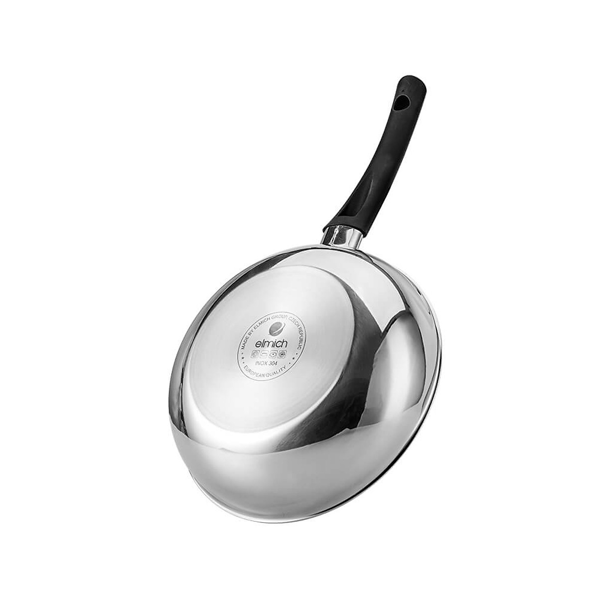Chảo sâu lòng inox nguyên khối Elmich Basic EL-2842IN - Hàng chính hãng