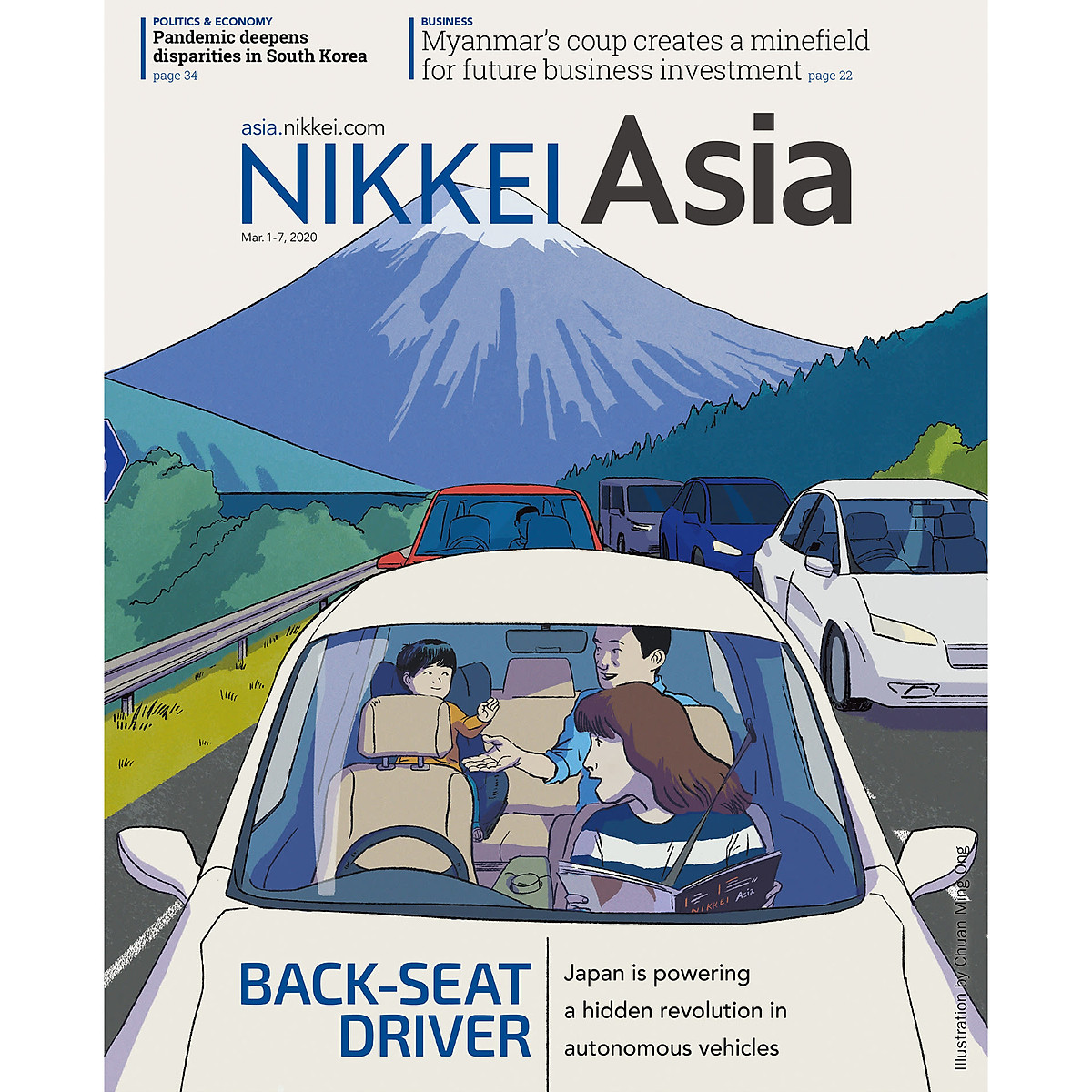 Nikkei Asian Review: Nikkei Asia - 2021: BACK-SEAT DRIVER - 9.21, tạp chí kinh tế nước ngoài, nhập khẩu từ Singapore