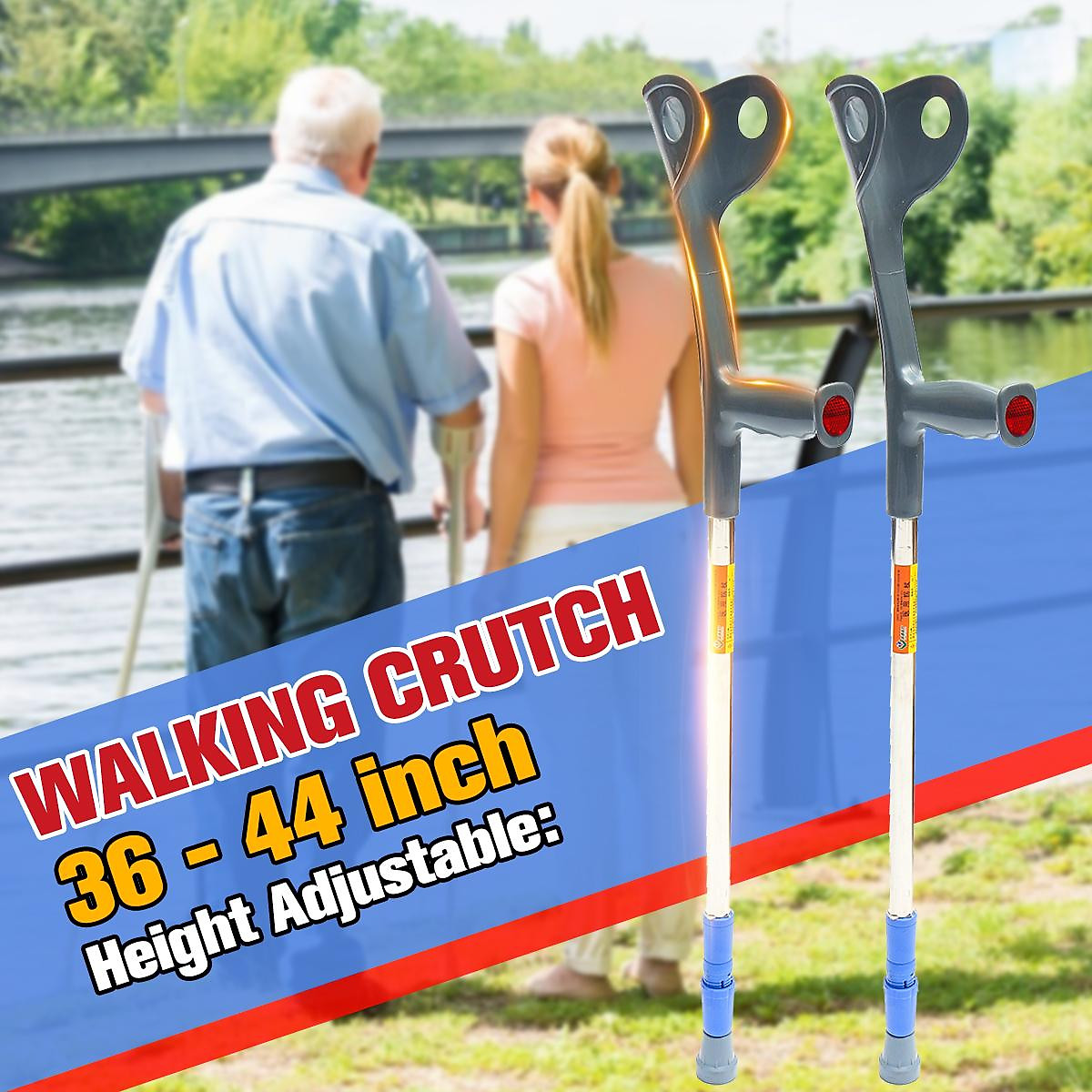 Mua Walking Aid Forearm Crutch Adjustable Height Disability Arm Cuff