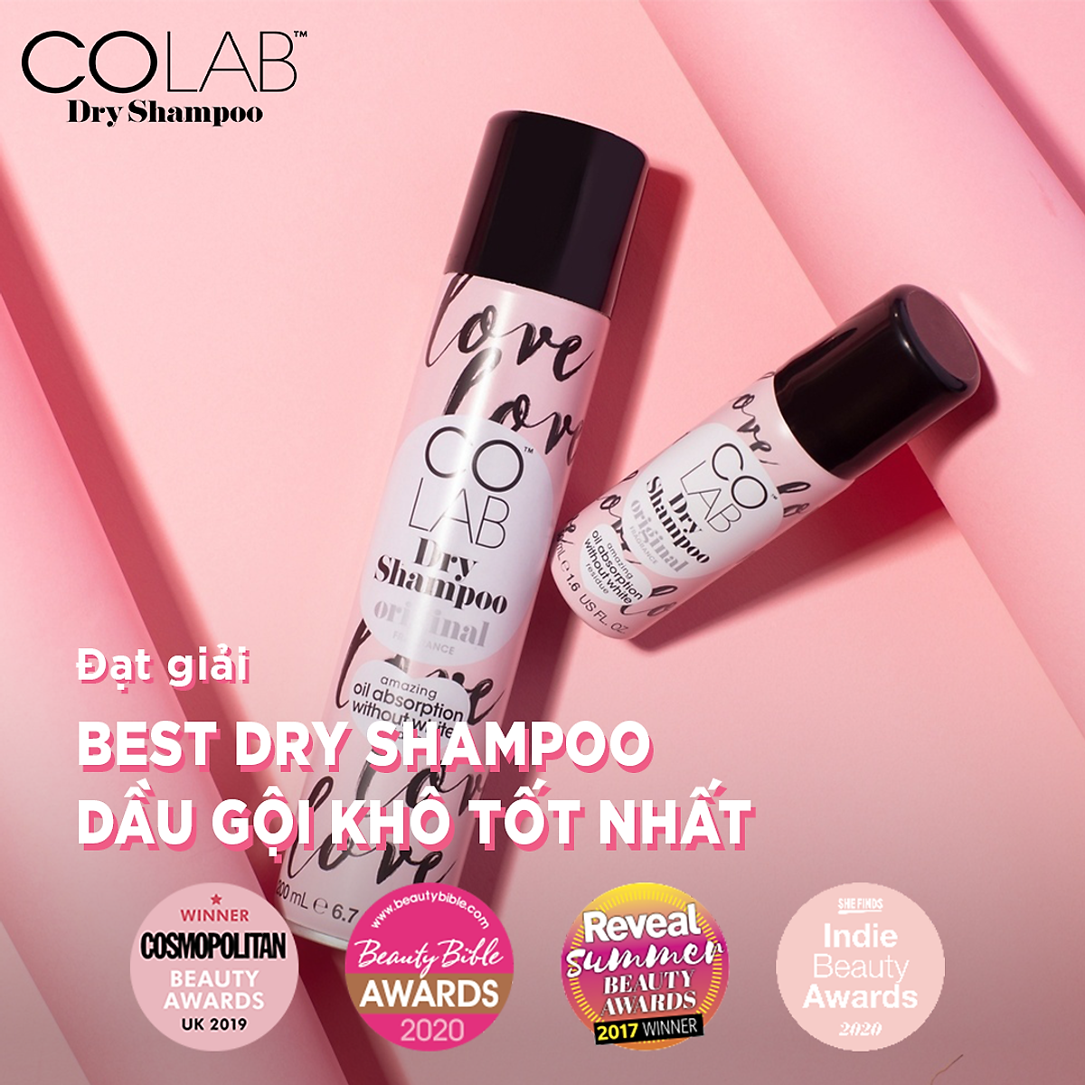 Dầu gội khô Colab Dry Shampoo 200ml - Dầu Gội