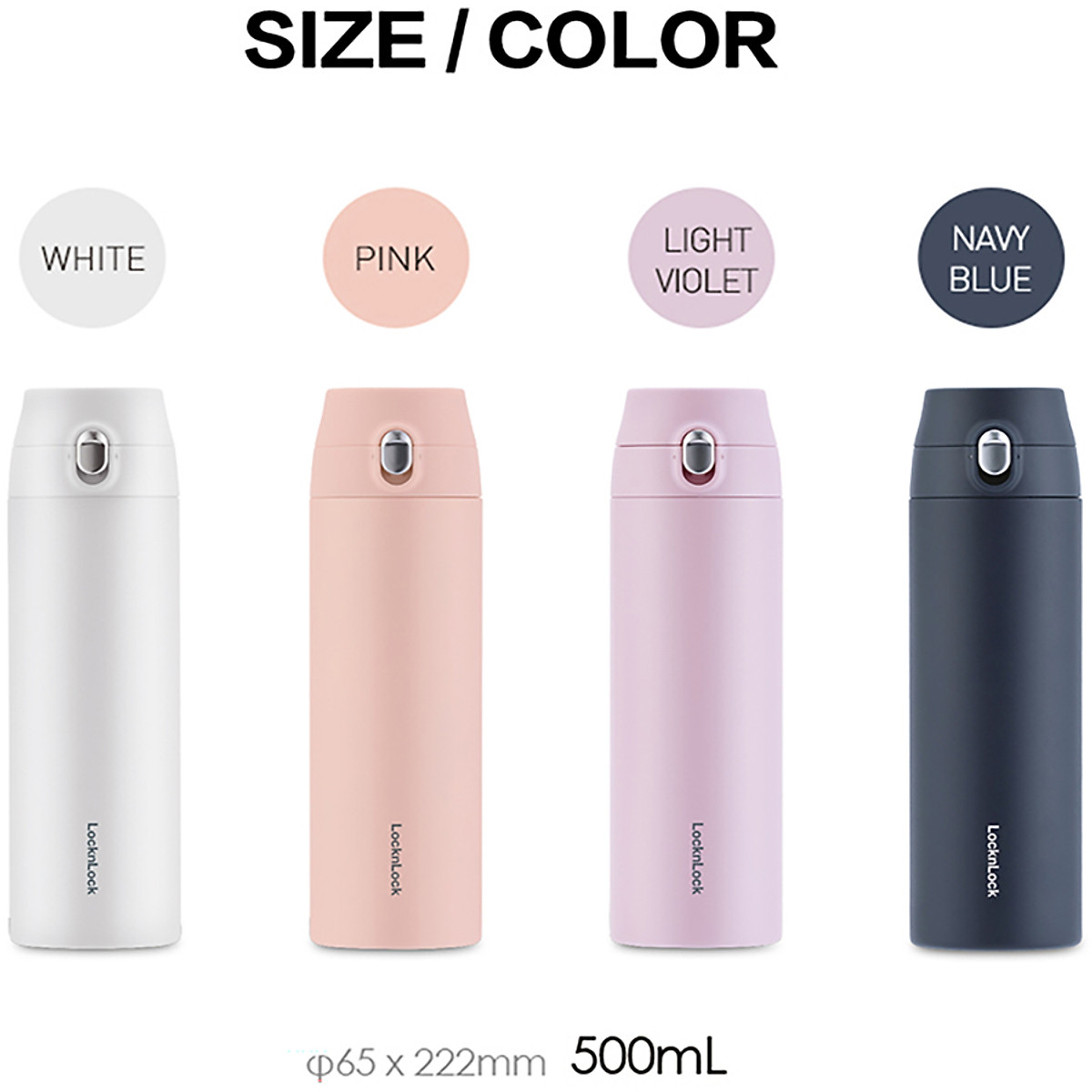 Bình Giữ Nhiệt LocknLock Featherlight One-touch Tumbler LHC3257 500ml