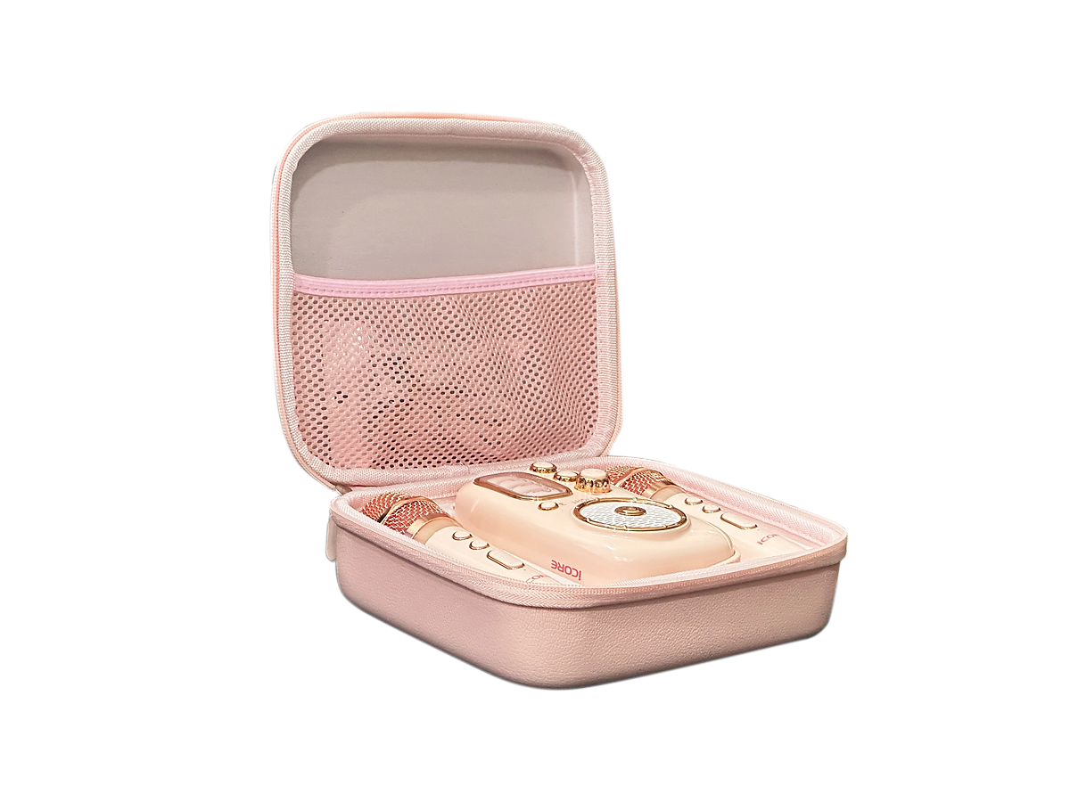 Bộ Loa Karaoke Mini Cổ Điển Bluetooth iCore VSM99 Kèm 02 Micro - Hàng chính hãng