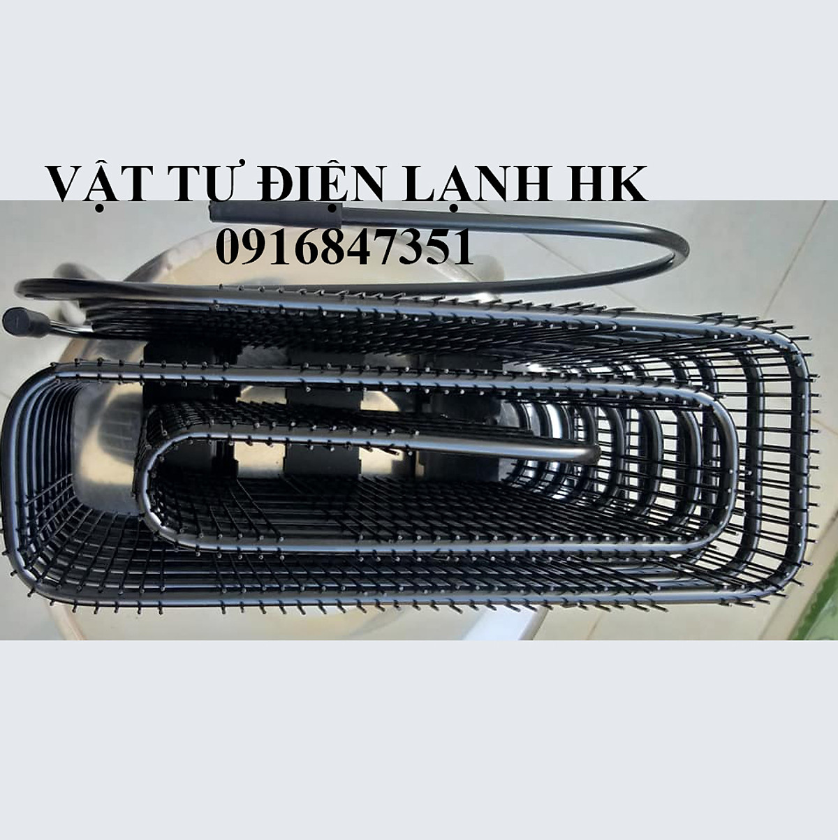Dàn nóng dạng cuộn tủ đông - Dàn tản nhiệt cuốn tủ mát, dùng cho lốc tủ kem tủ lạnh 19x18x7 cm