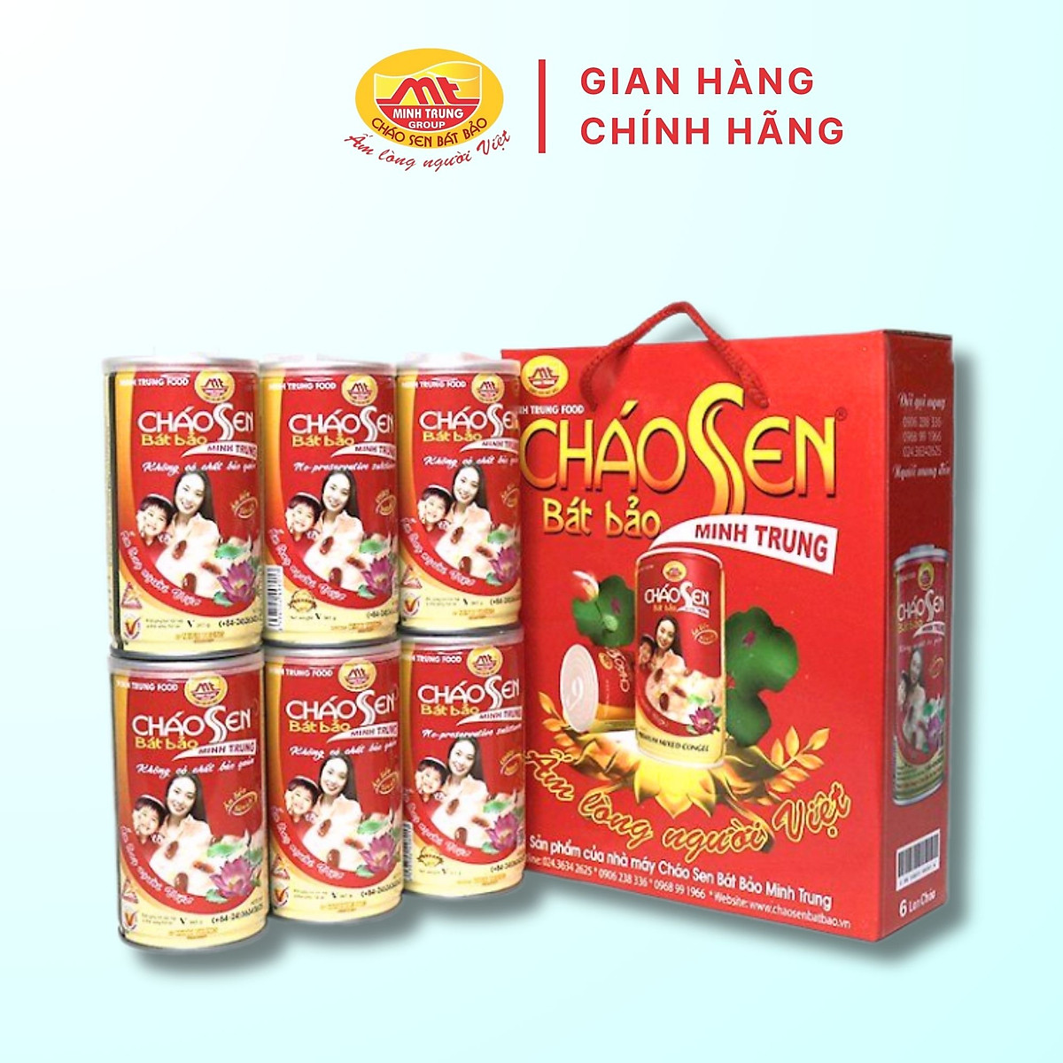Cháo Sen Bát Bảo Minh Trung Lốc 6 lon