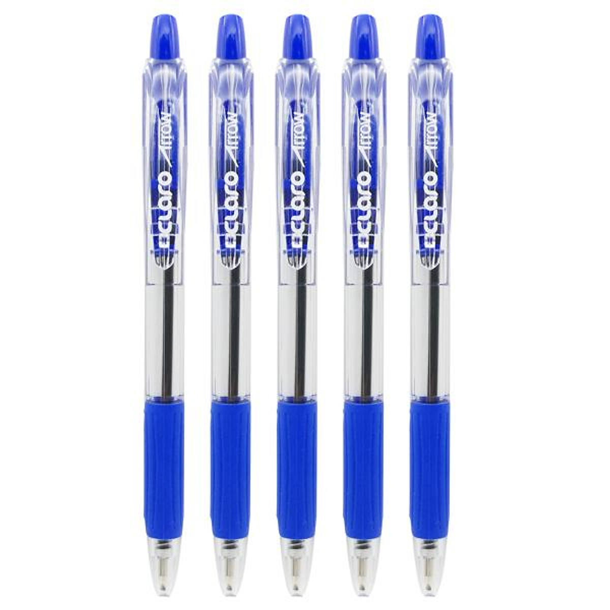 Vỉ 5 Bút Bi Claro Arrow 0.7 mm - Mực Xanh