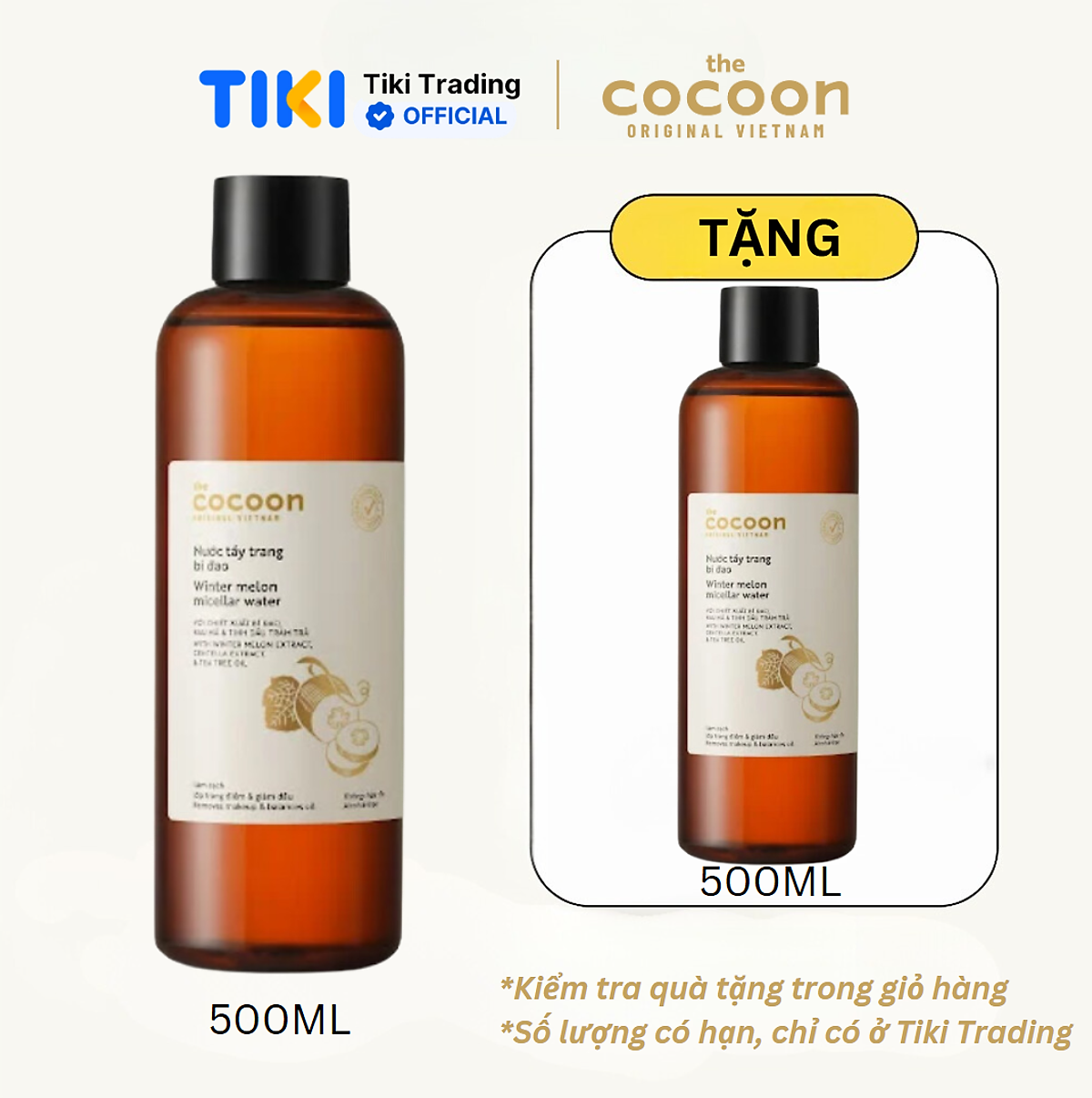 Nước tẩy trang bí đao Cocoon 500ml