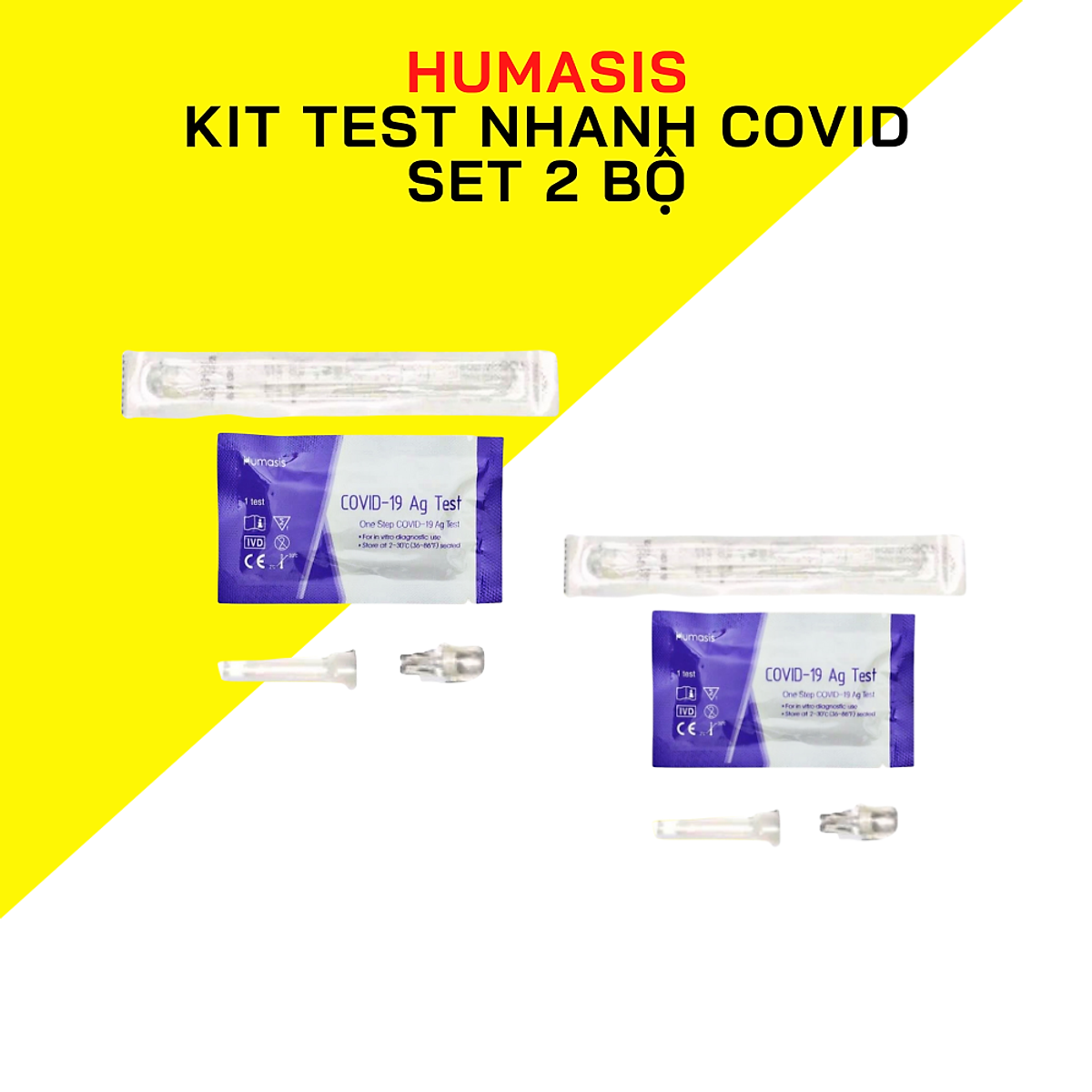 Combo 2 Kit Test Covid 19 Tại Nhà Humasis Hàn Quốc - Hàng Nhập Khẩu chính ngạch