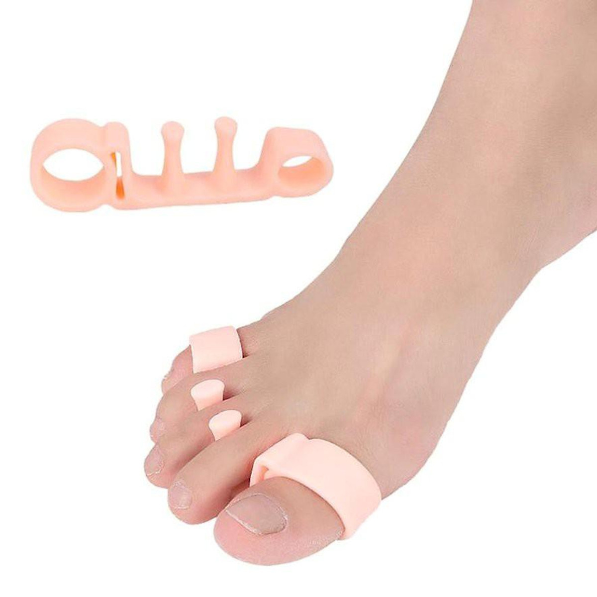 Bộ 5 Dụng Cụ Tách Ngón Chân Bằng Silicon Bảo Vệ Tiện Dụng