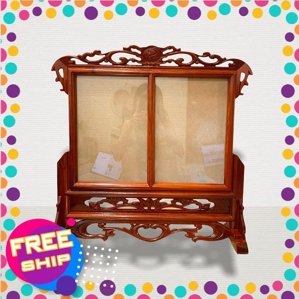 Mua khung ảnh thờ, khung hình thờ đôi gỗ hương - 18x24 tại Thớt Gỗ ...