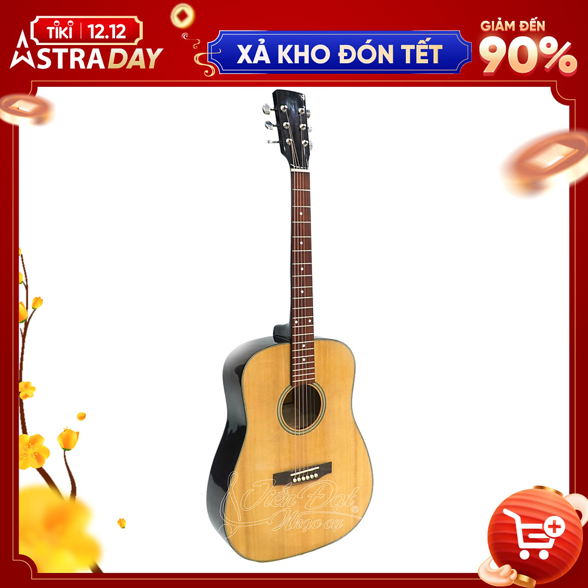 Đàn Guitar Acoustic Việt Nam GA10EV Mặt Gỗ Thông Nguyên Tấm Cao Cấp