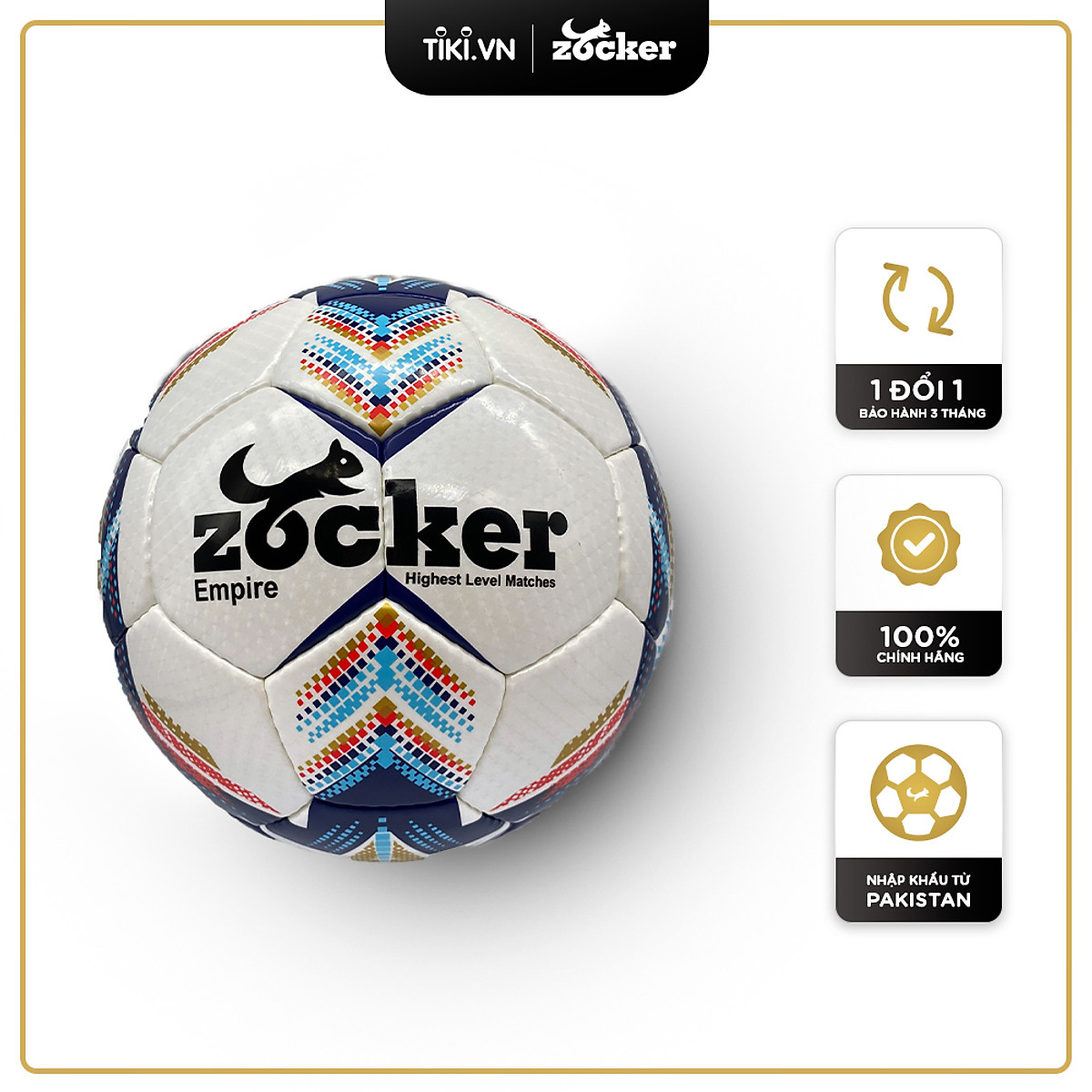 Quả bóng đá size 4 Zocker Empire EN204 - Banh bóng đá