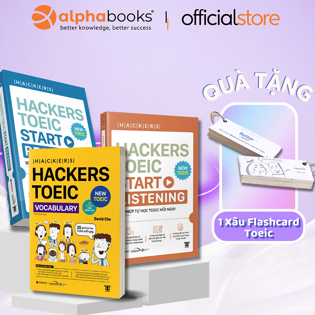 Combo Hackers TOEIC Bứt Phá Điểm Số: Hackers TOEIC Vocabulary + Hackers TOEIC Start Reading + Hackers TOEIC Start Listening