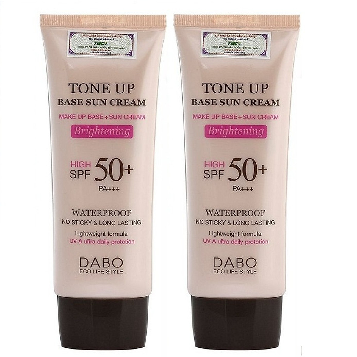 Bộ 2 Kem Chống Nắng Trắng Da DABO Tone Up Base Sun cream Cao Cấp Hàn Quốc ( 70ml)- HÀNG CHÍNH HÃNG